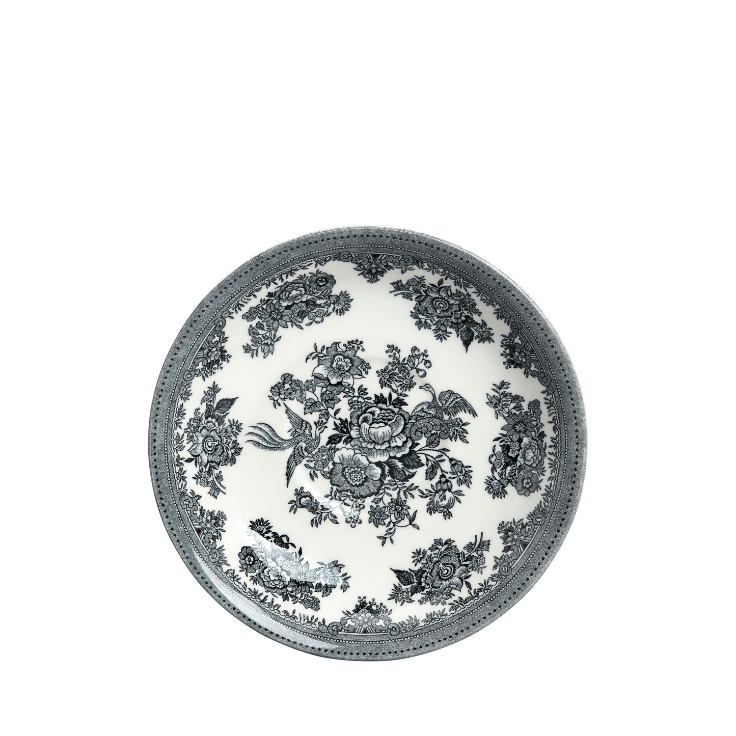 Black & White Asiatic Pheasants Breakfast Saucer