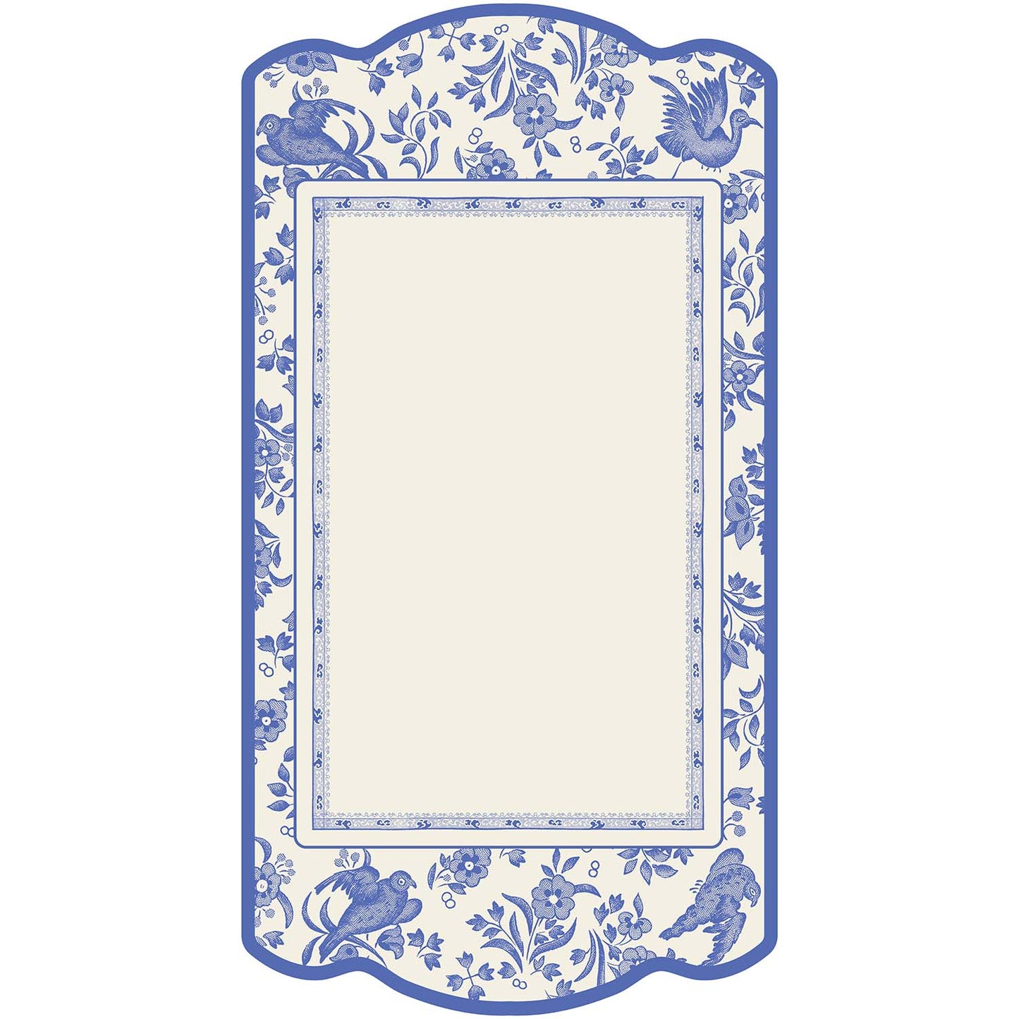 Burleigh x Hester & Cook Blue Regal Peacock Table Cards, Pack of 12