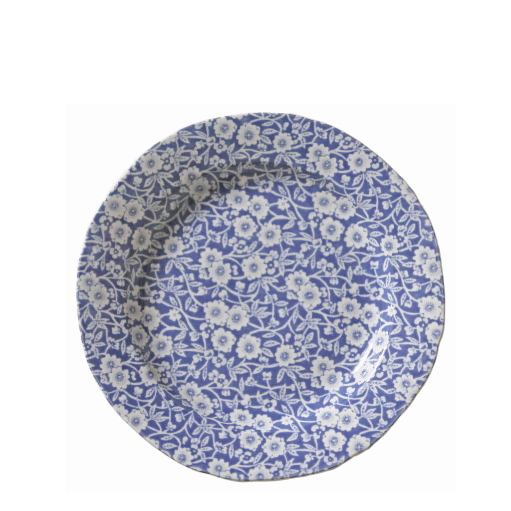 Pale Blue Calico Plate 21.5cm/8.5" Seconds