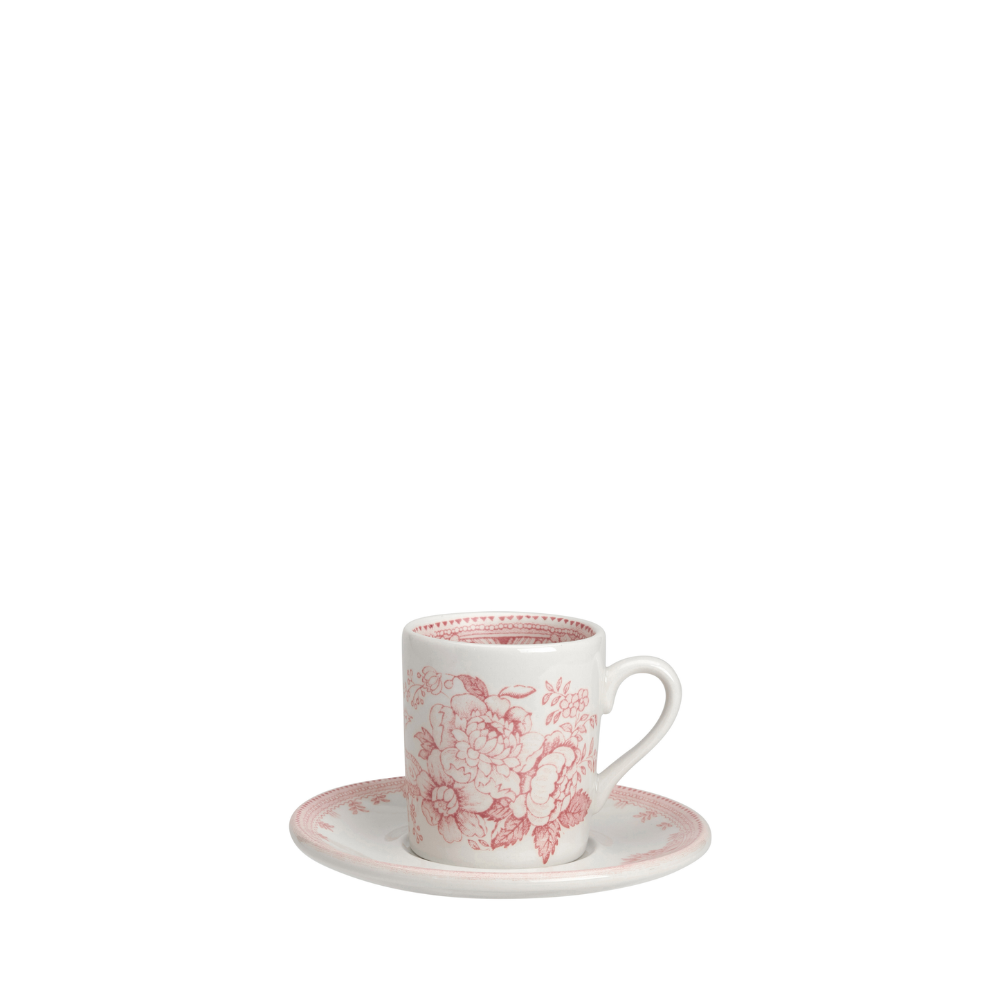 Pink Asiatic Pheasants Espresso Cup & Saucer