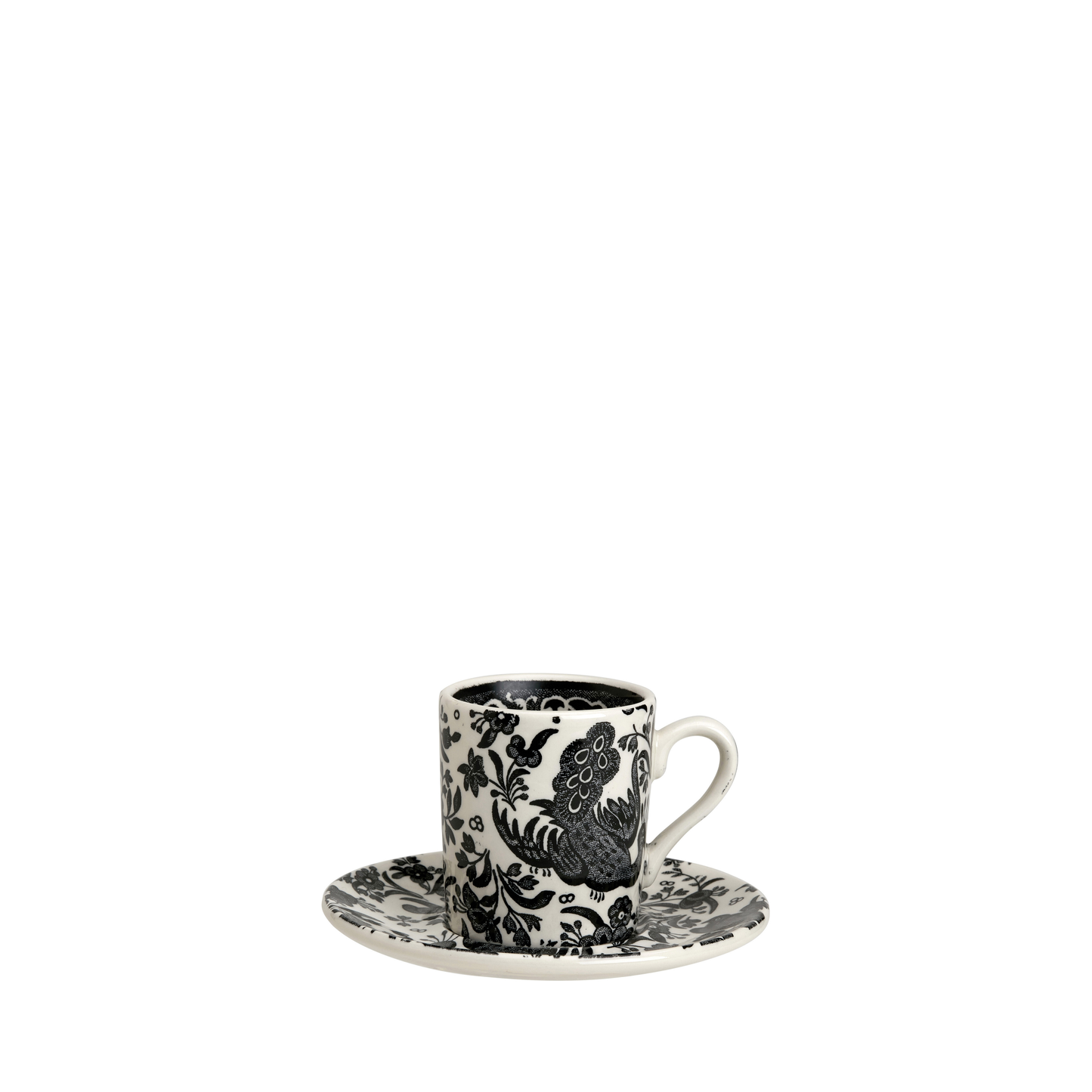 Black Regal Peacock Espresso Saucer
