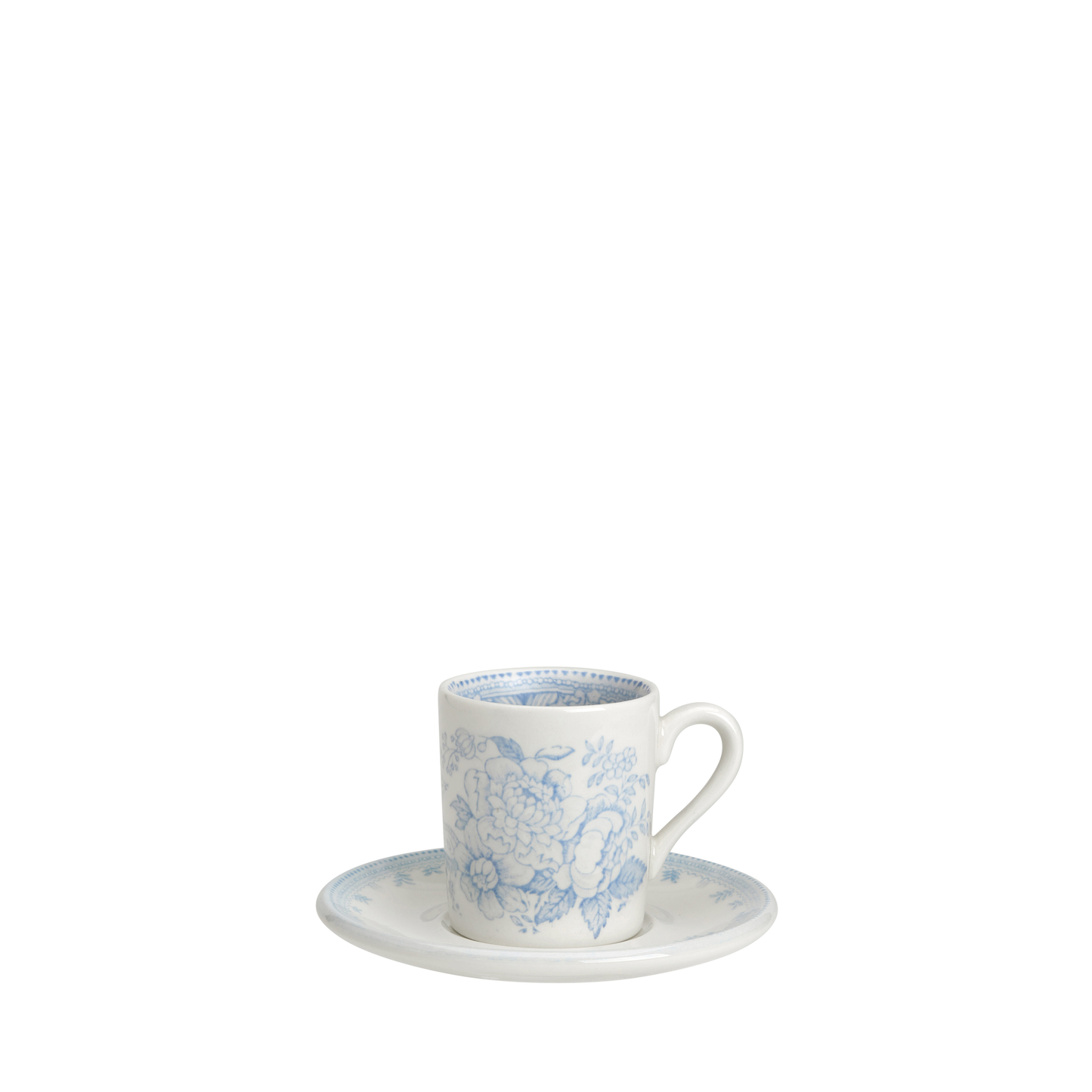 Blue Asiatic Pheasants Espresso Saucer