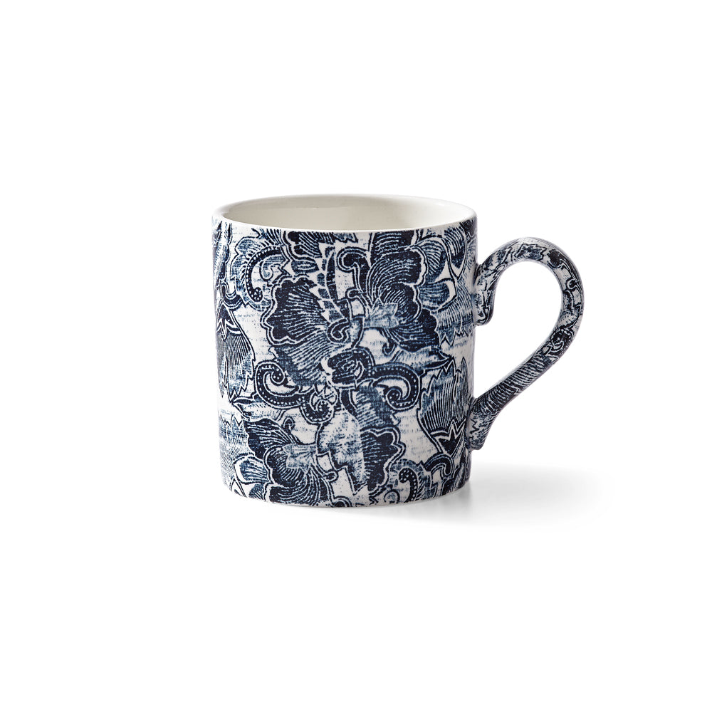 Faded Peony Indigo Mug