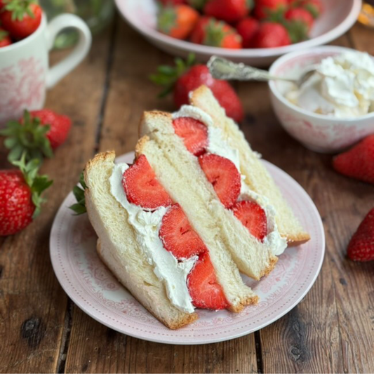 Strawberry & Crème Sandwich by Karen Burns-Booth