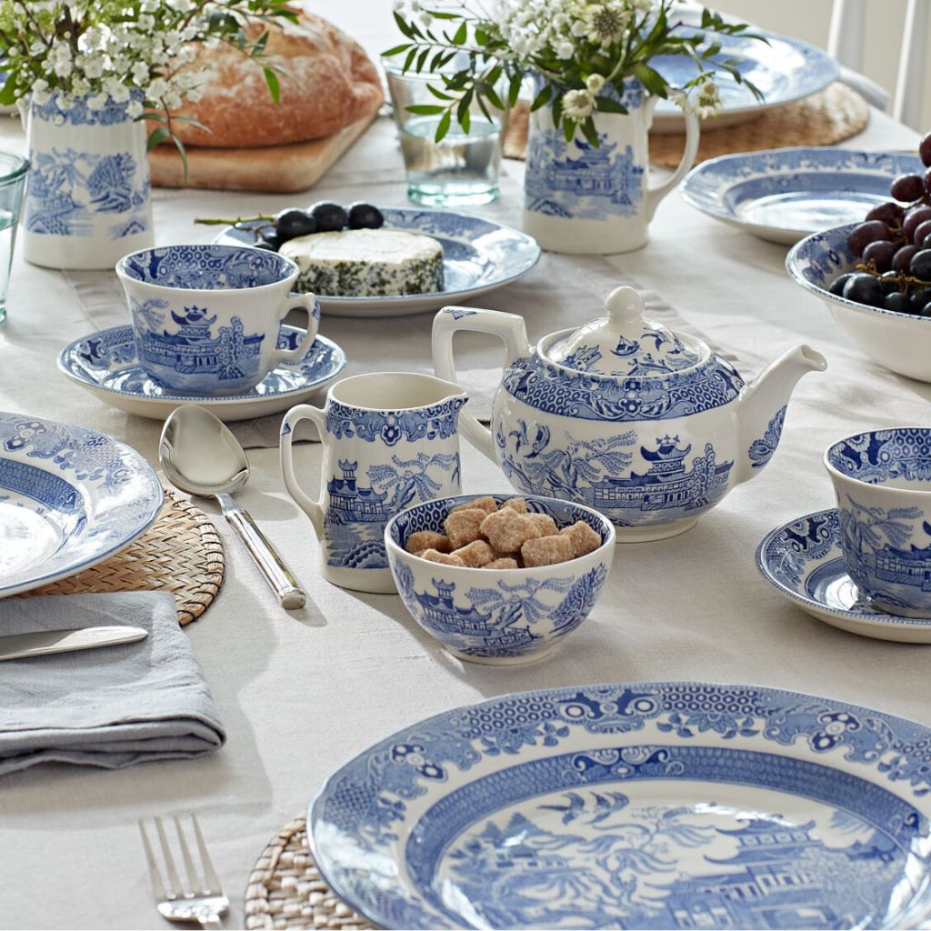 burleighヴィンテージバーレイwillowブルーウィロー20cm深プレート Burleigh_Blue_Willow_Collectio