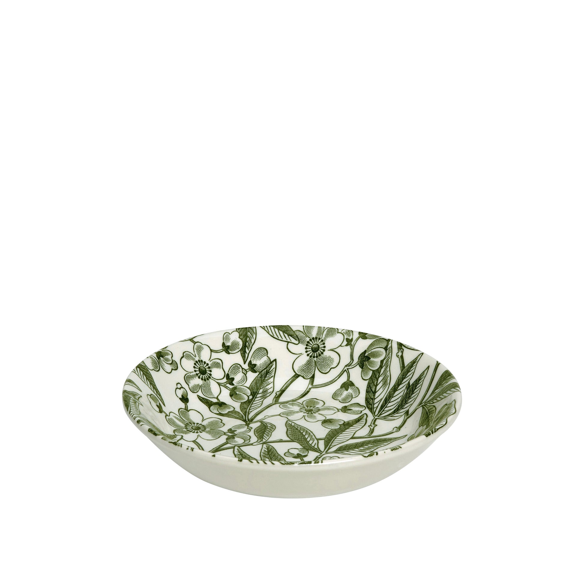 Burleigh Green Prunus Butter Pat 12cm/4.75"