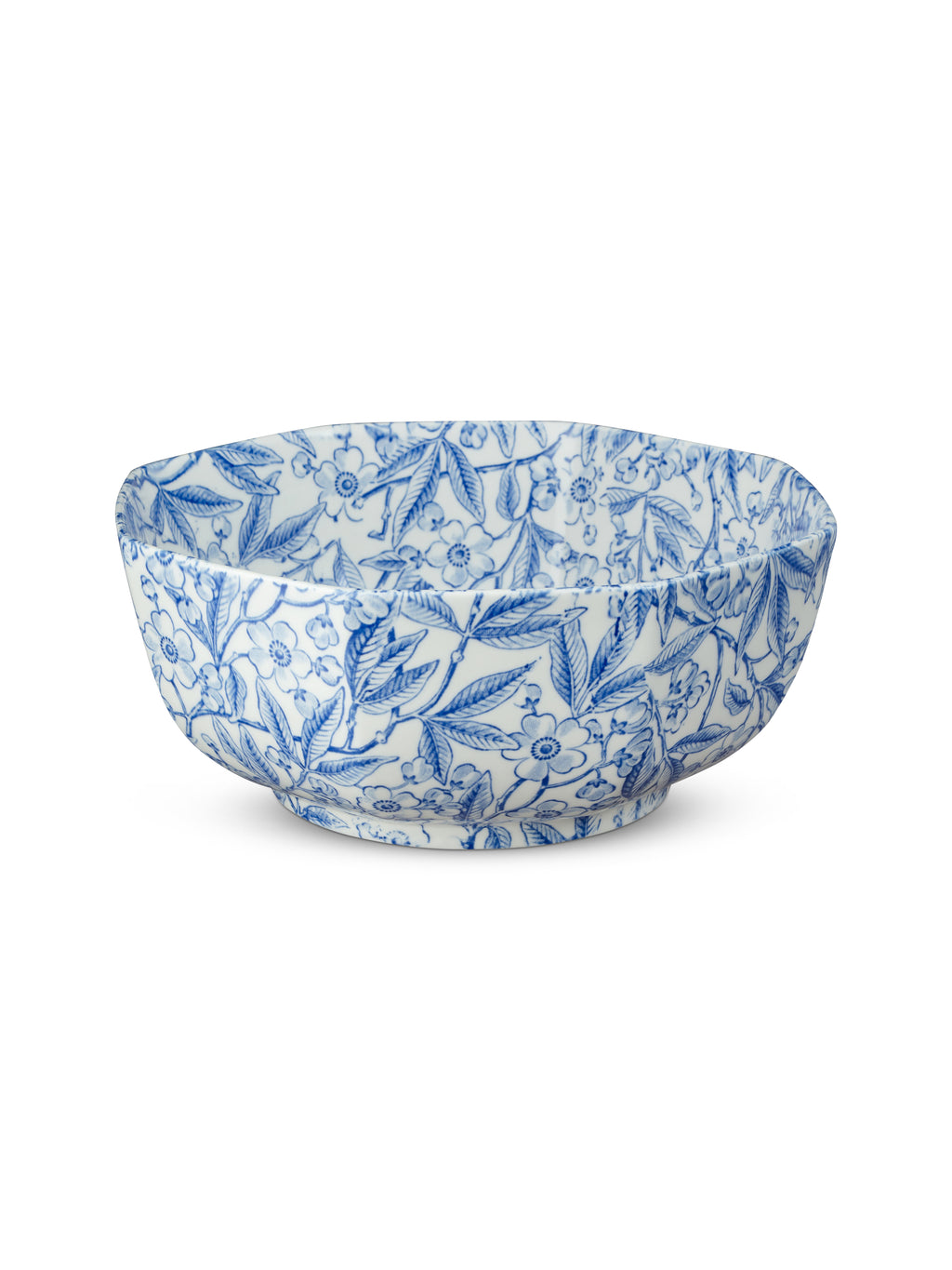 Blue Prunus Octagonal Bowl 20.5cm/8"