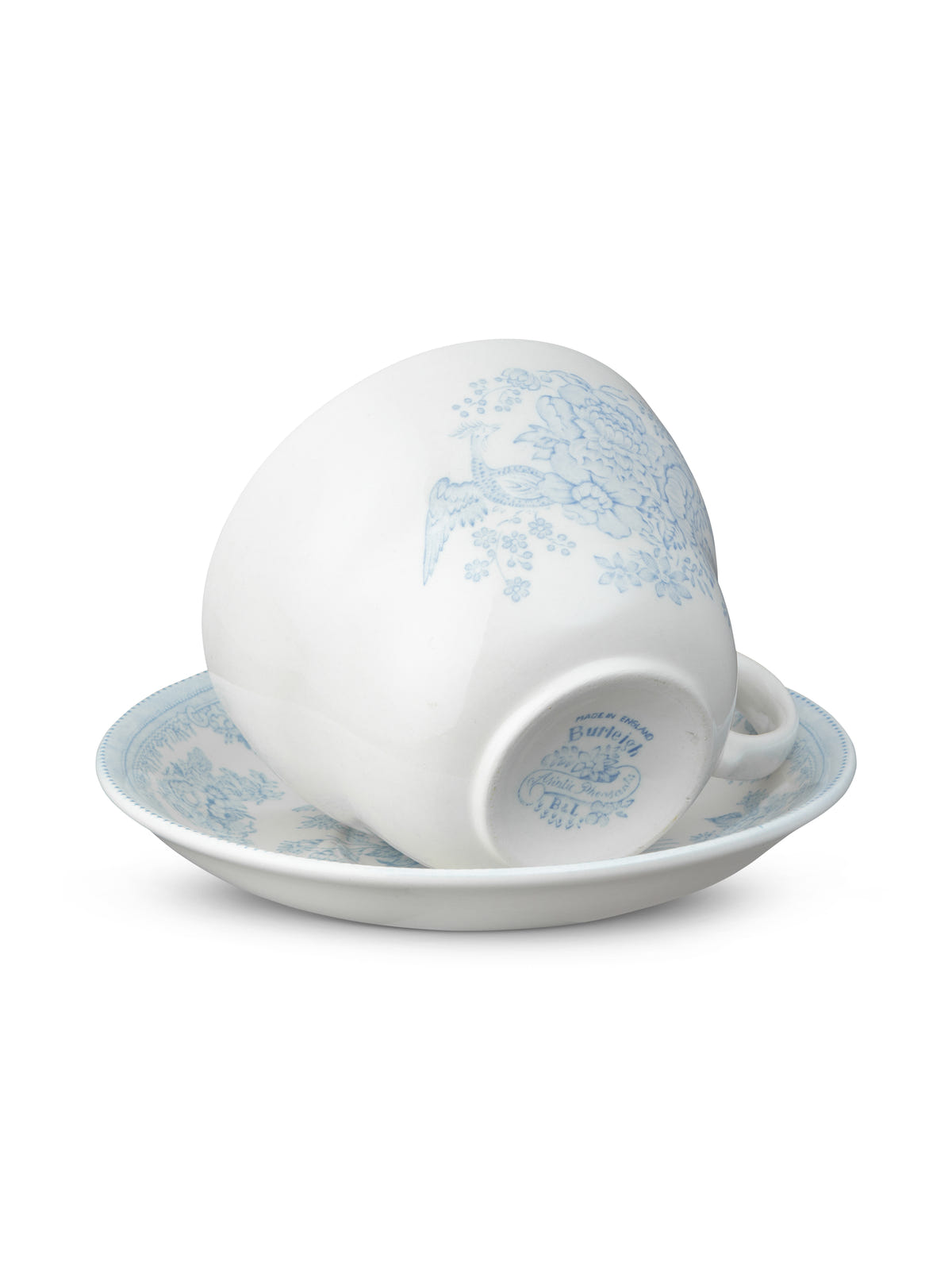 Blue Asiatic Pheasants Breakfast Cup & Saucer