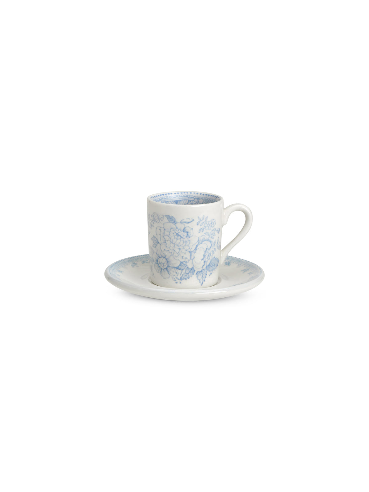 Blue Asiatic Pheasants Espresso Cup and Saucer