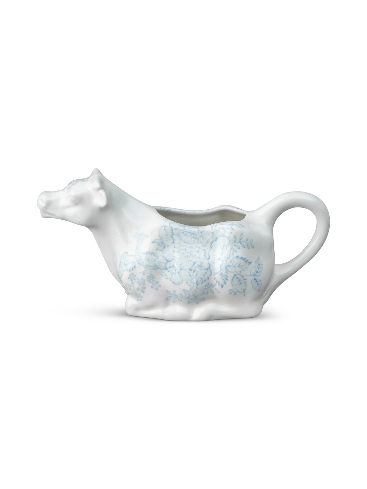 Blue Asiatic Pheasants Cow Creamer 150ml/0.25pt Gift Boxed
