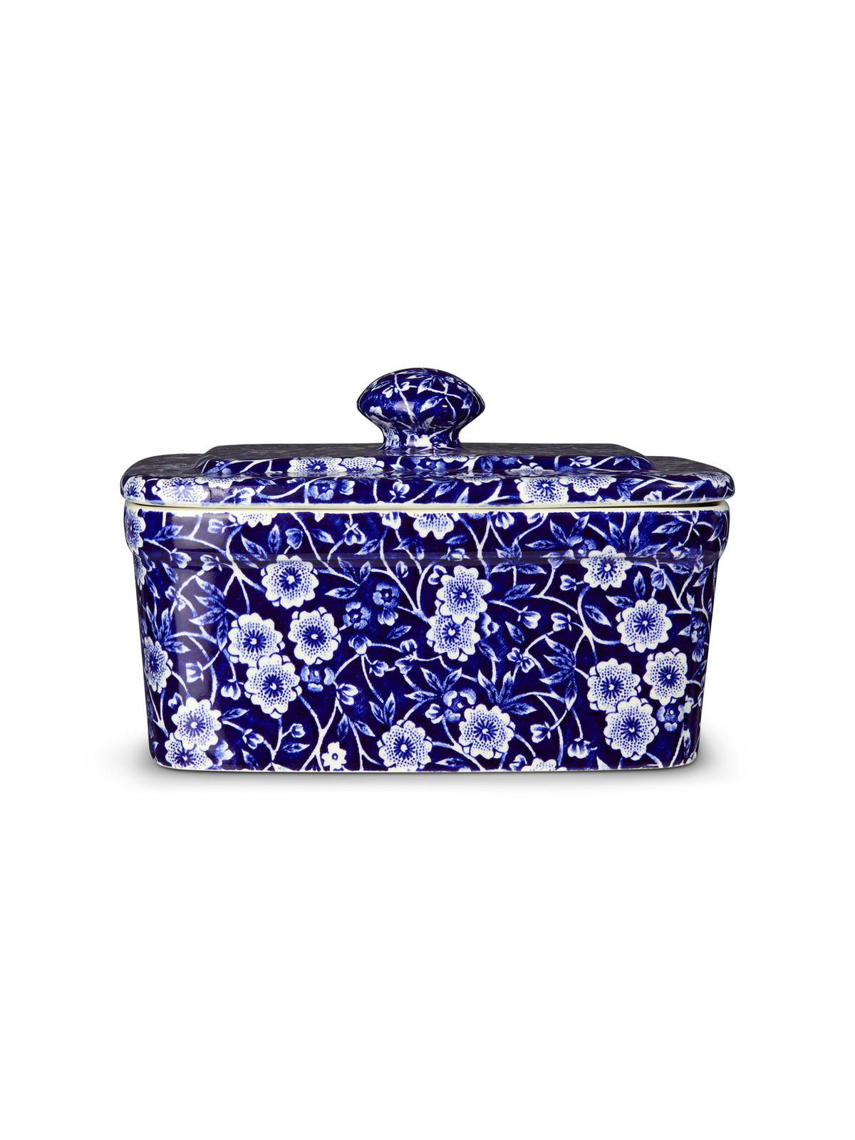 Blue Calico Butter Dish 400g/1lb