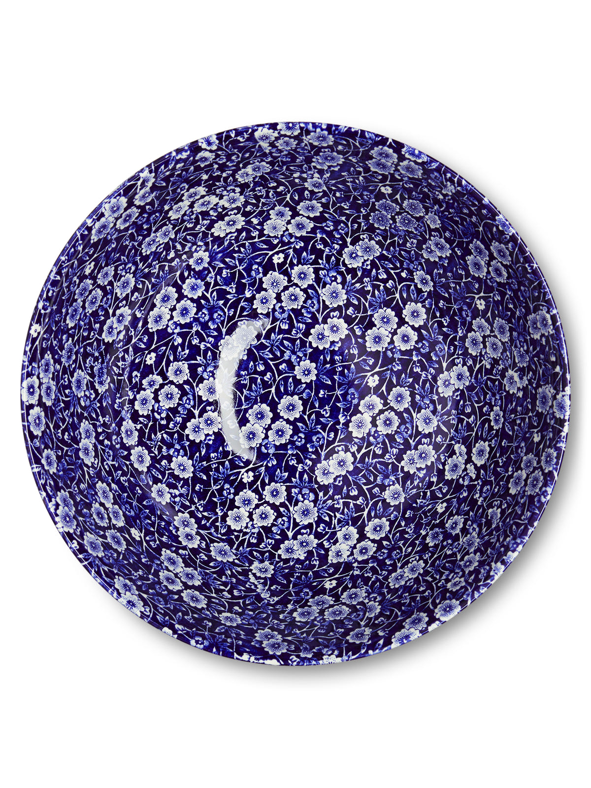 Blue Calico Large Footed Bowl 27.5cm/11"