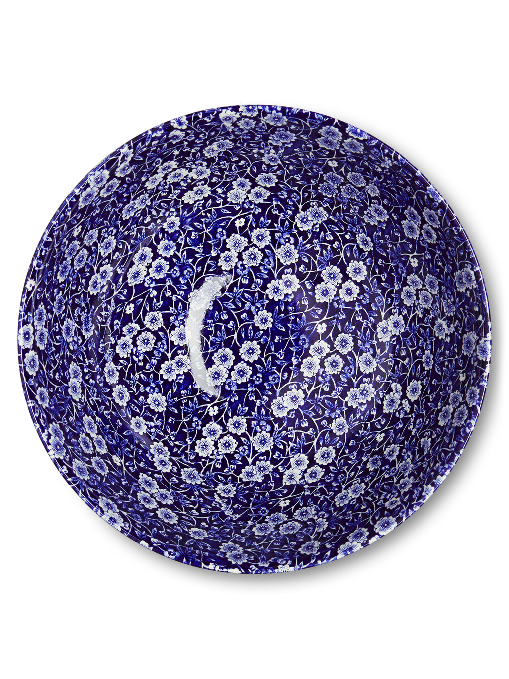 Blue Calico Large Footed Bowl 27.5cm/11"
