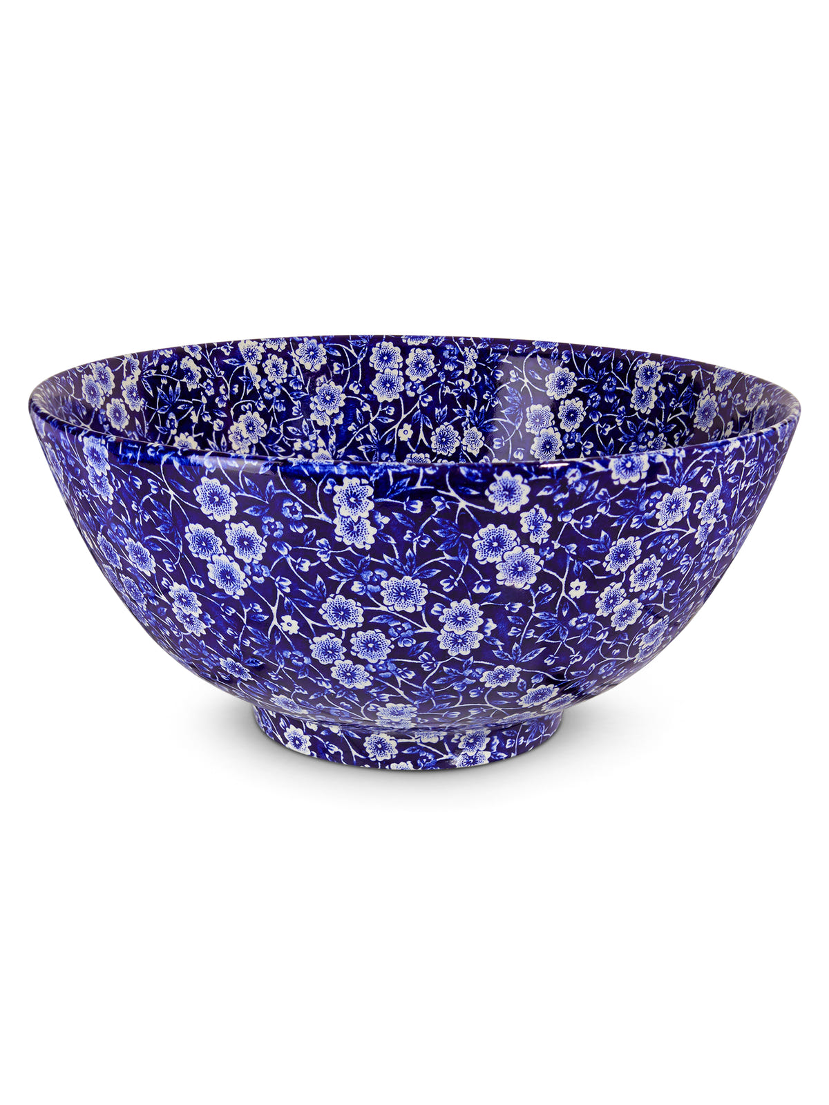 Blue Calico Large Footed Bowl 27.5cm/11"