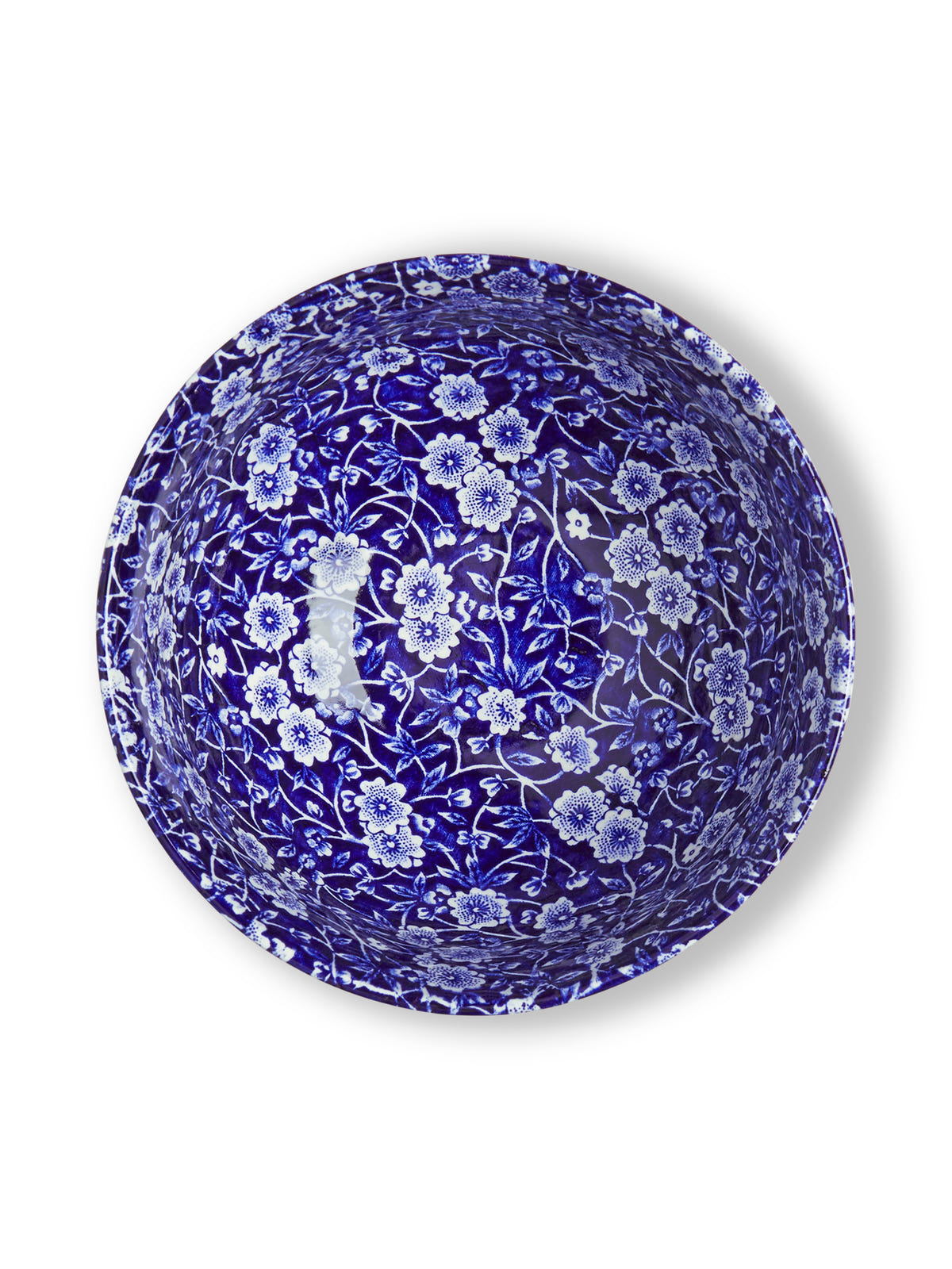 Blue Calico Small Footed Bowl 16cm/6.25"