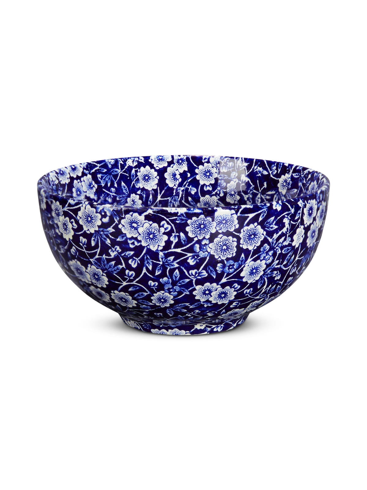 Blue Calico Small Footed Bowl 16cm/6.25"