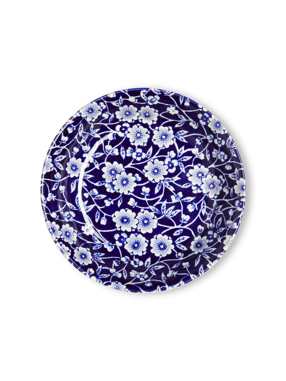 Blue Calico Butter Pat 12cm/4.75"