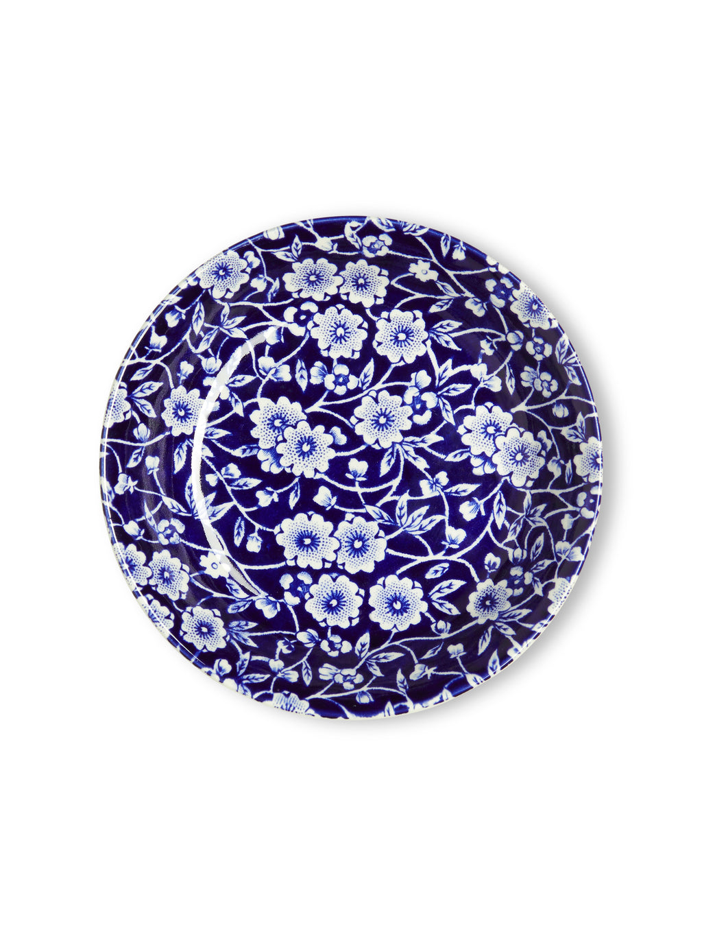 Blue Calico Butter Pat 12cm/4.75"