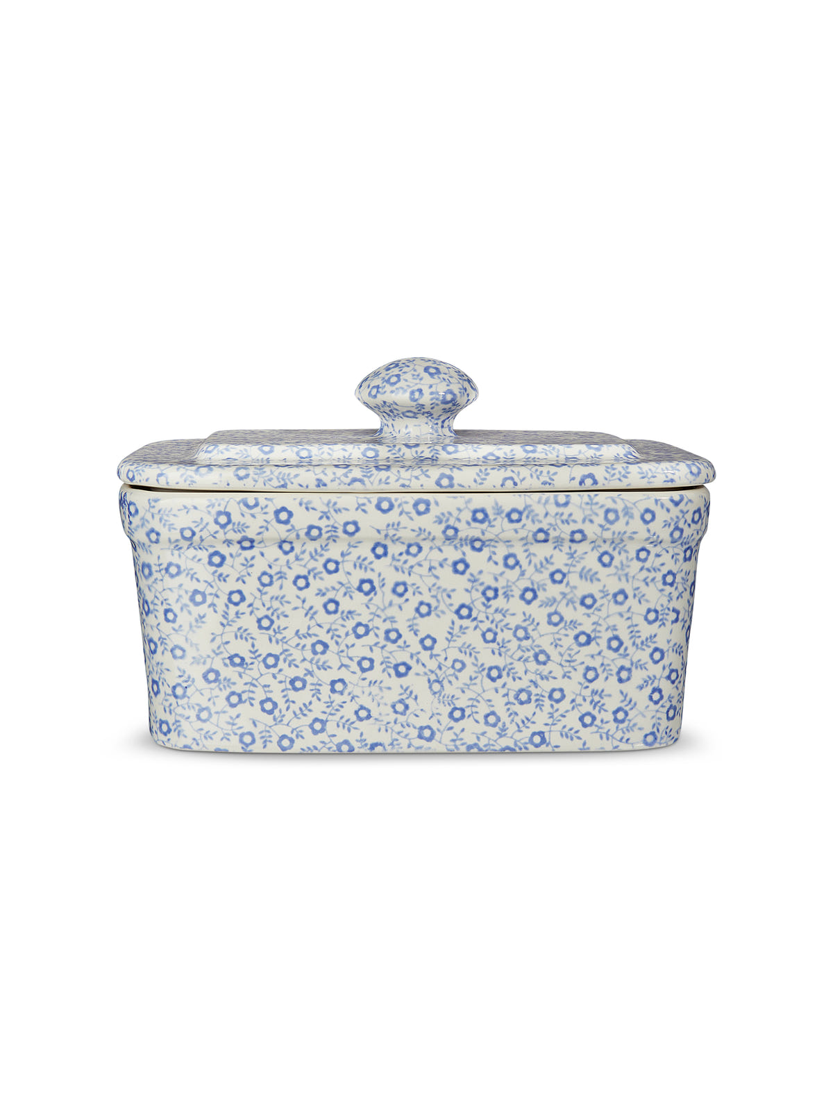 Pale Blue Felicity Rectangular Butter Dish 400g/1lb