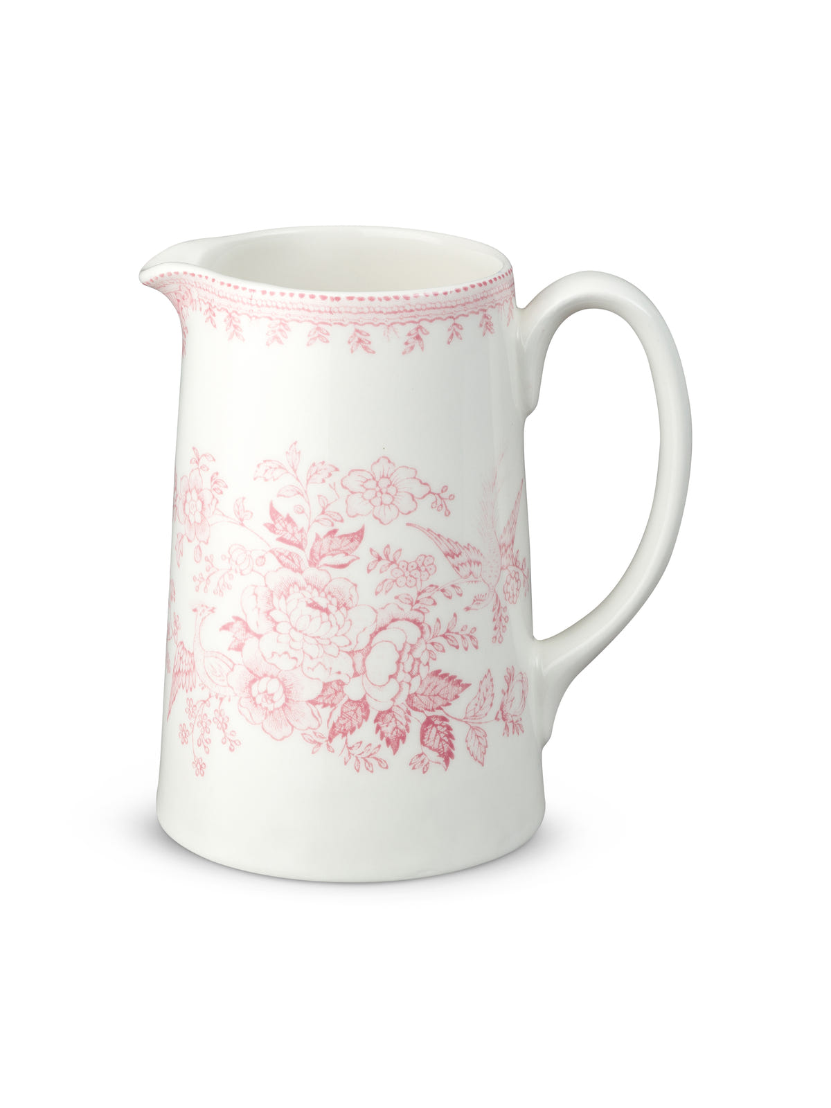 Pink Asiatic Pheasants Medium Tankard Jug 568ml/1pt