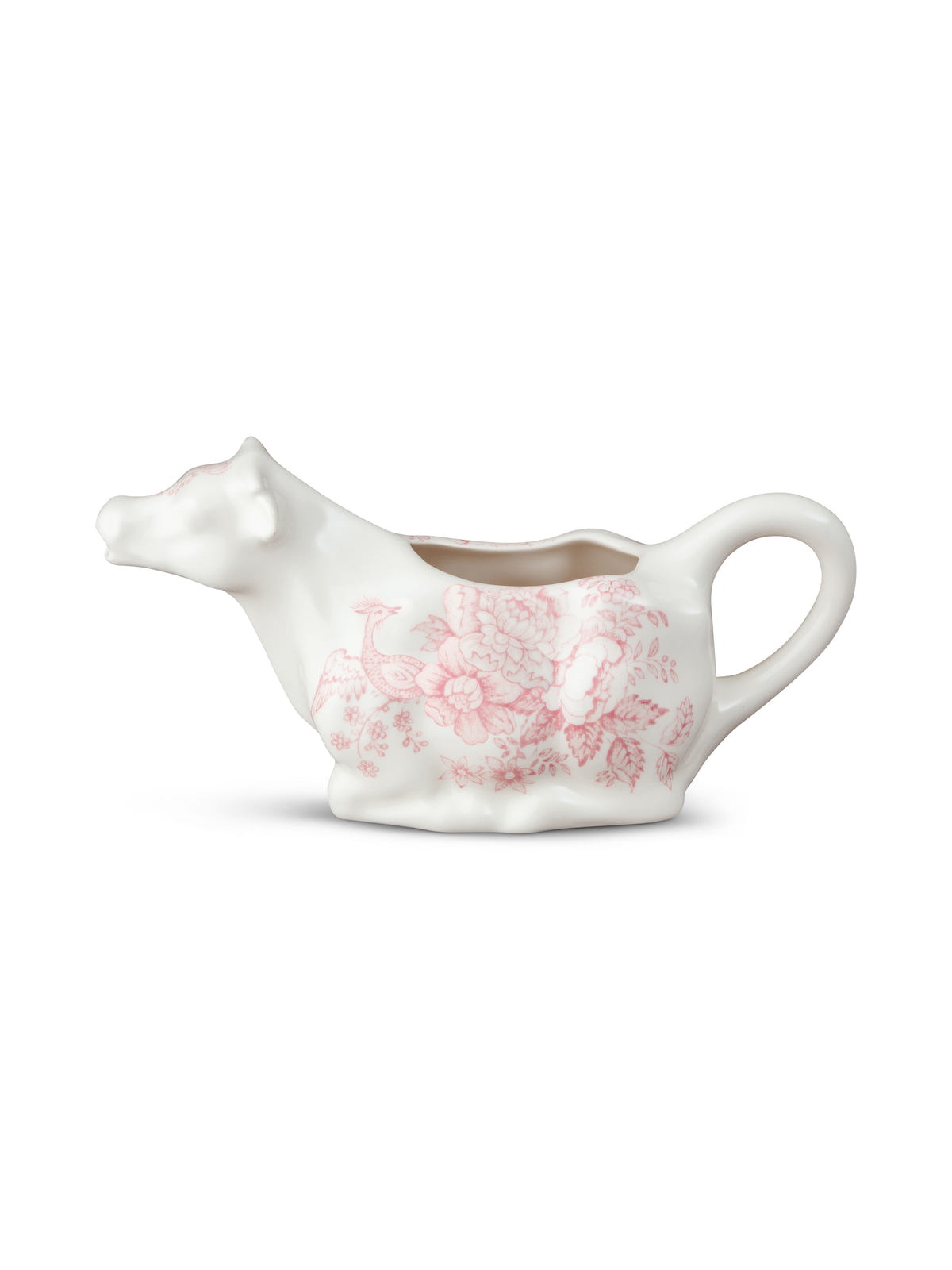 Pink Asiatic Pheasants Cow Creamer 150ml/0.25pt Gift Boxed