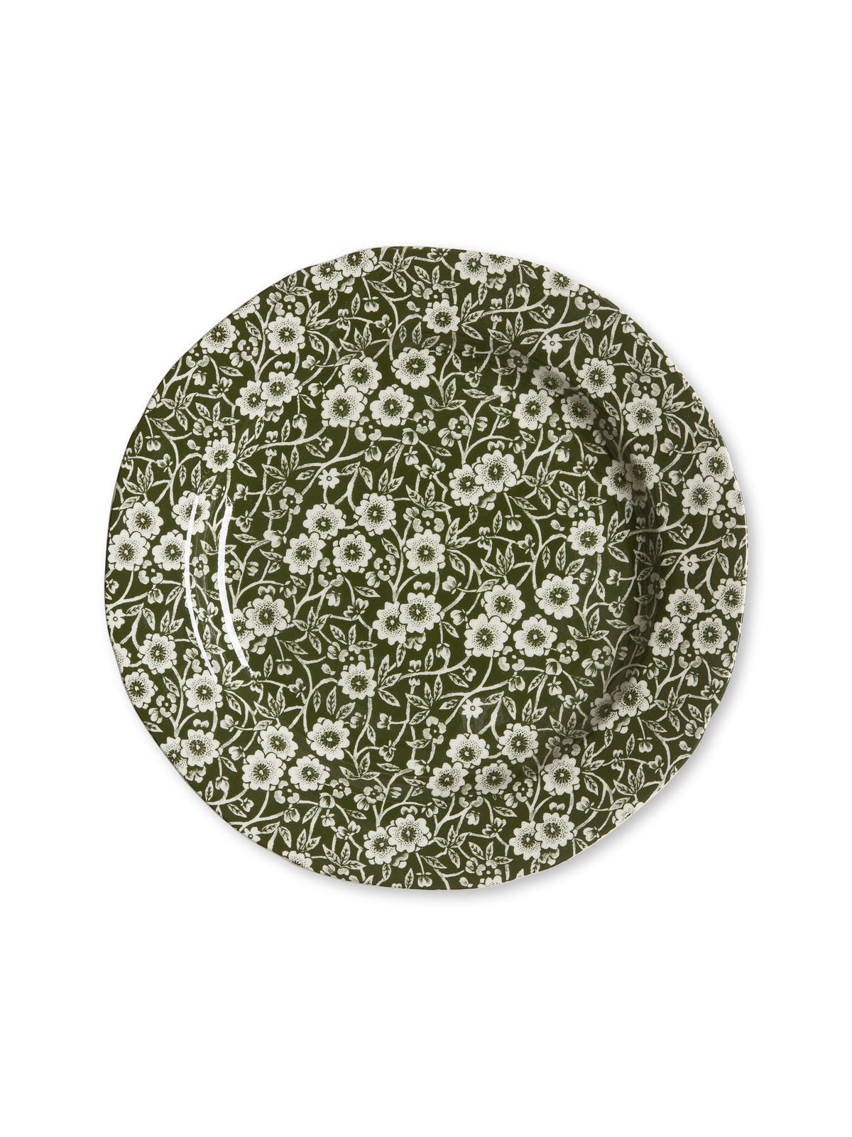 Dark Green Calico Plate 21.5cm/8.5"