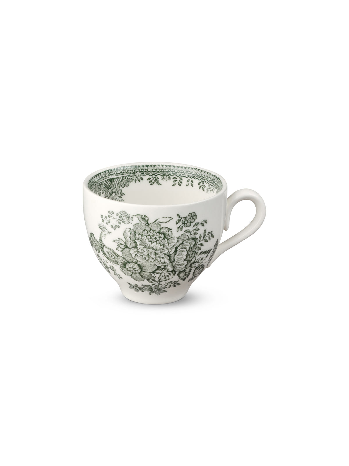 Green Asiatic Pheasants Teacup 187ml/0.33pt