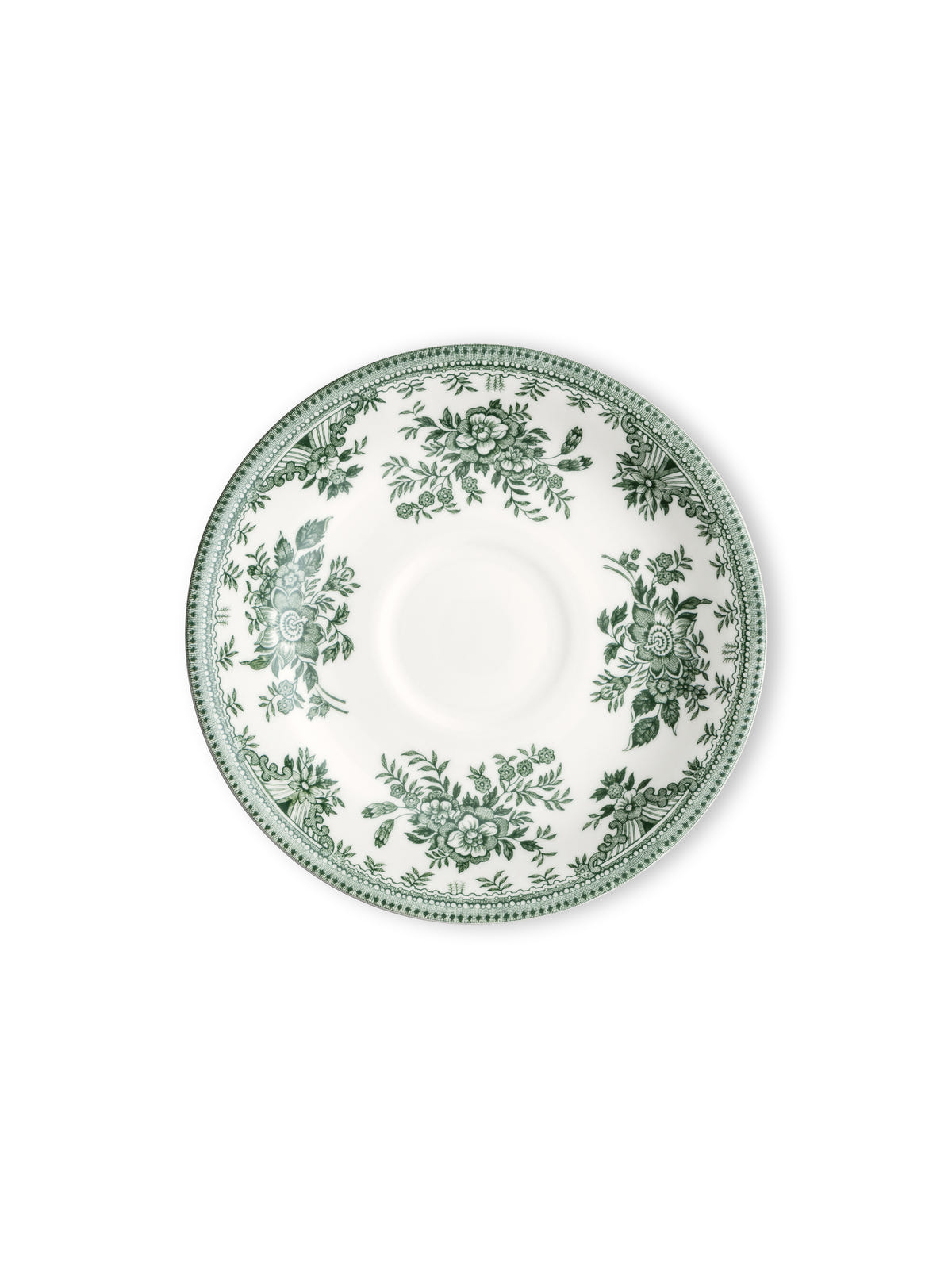 Green Asiatic Pheasants Tea Saucer