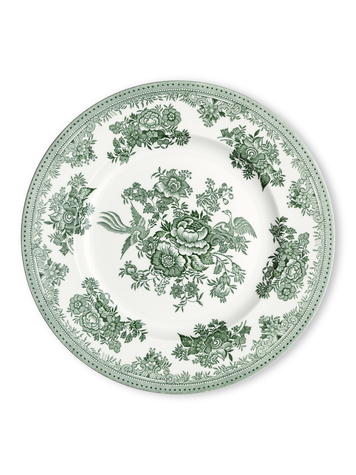 Green Asiatic Pheasants 25cm/10" Plate