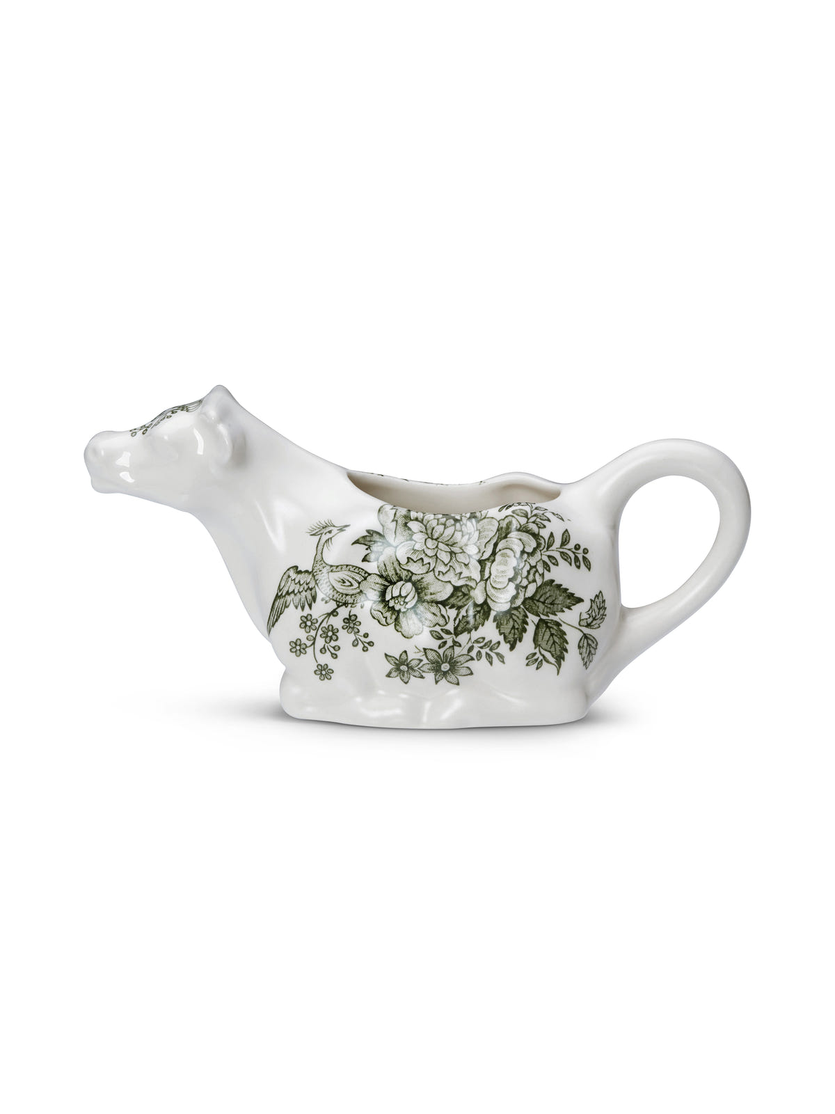 Green Asiatic Pheasants Cow Creamer 150ml/0.25pt