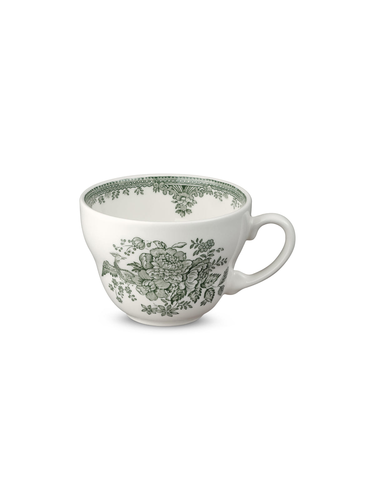 Green Asiatic Pheasants Breakfast Cup 420ml/0.75pt