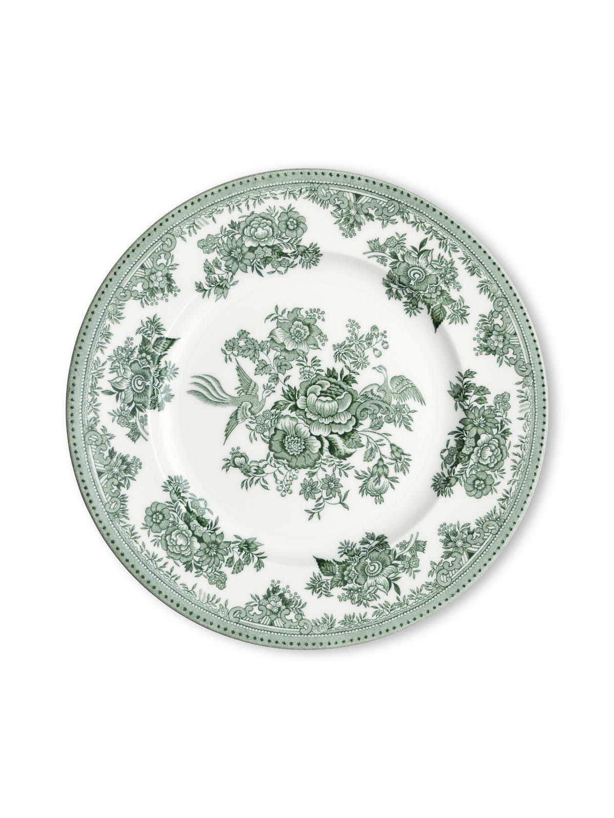 Green Asiatic Pheasants Plate 22cm/8.75"