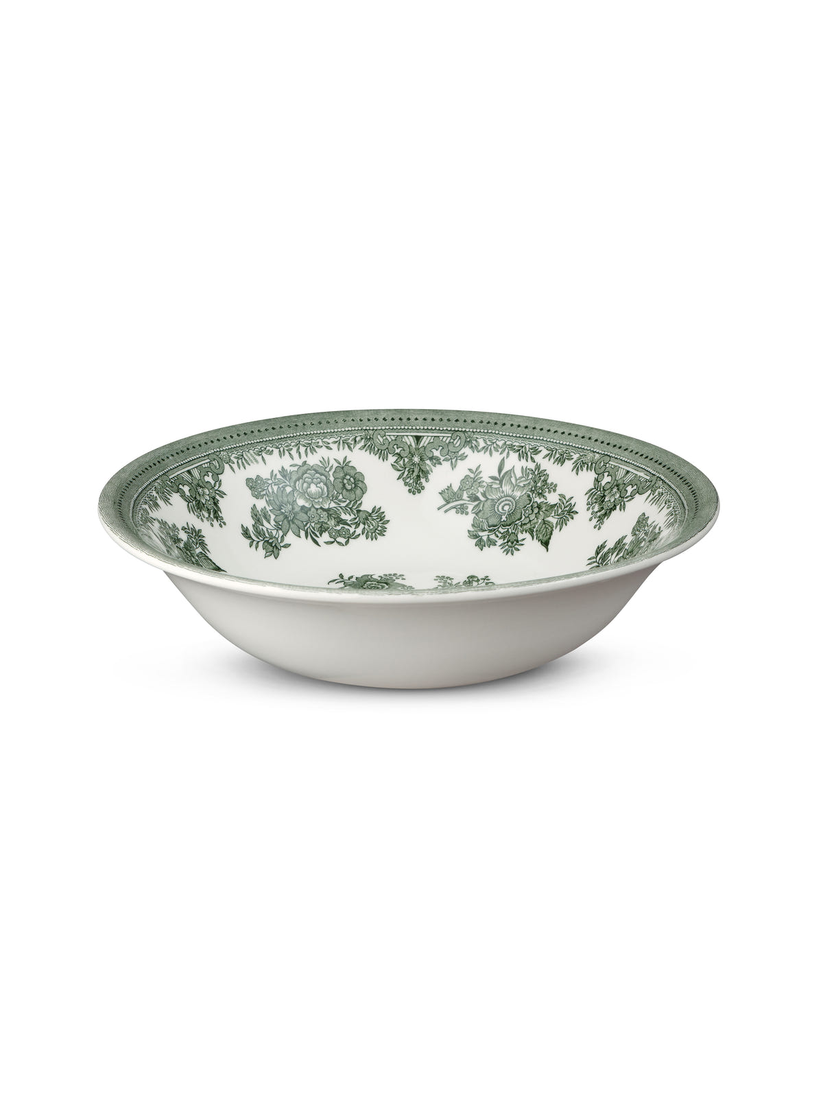 Green Asiatic Pheasants Pudding/Soup Bowl 20.5cm/8"