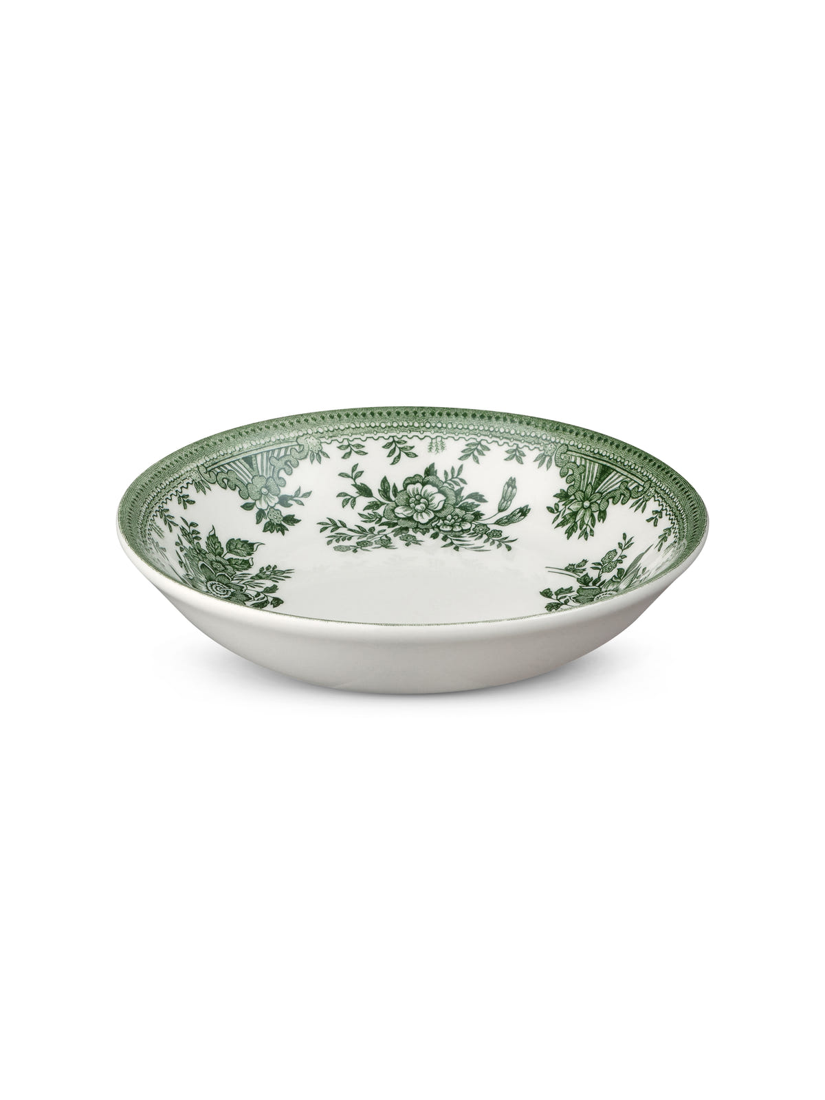 Green Asiatic Pheasants Butter Pat 12cm/4.75"