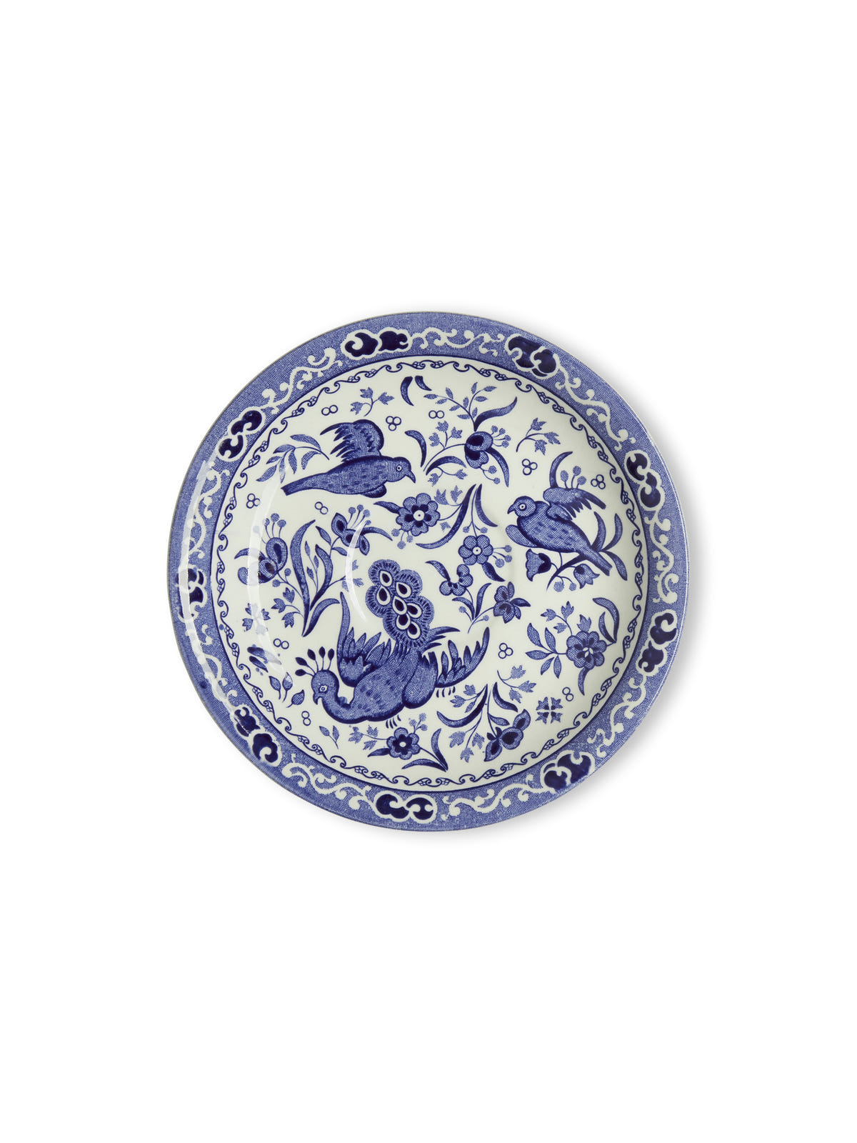 Blue Regal Peacock Tea Saucer