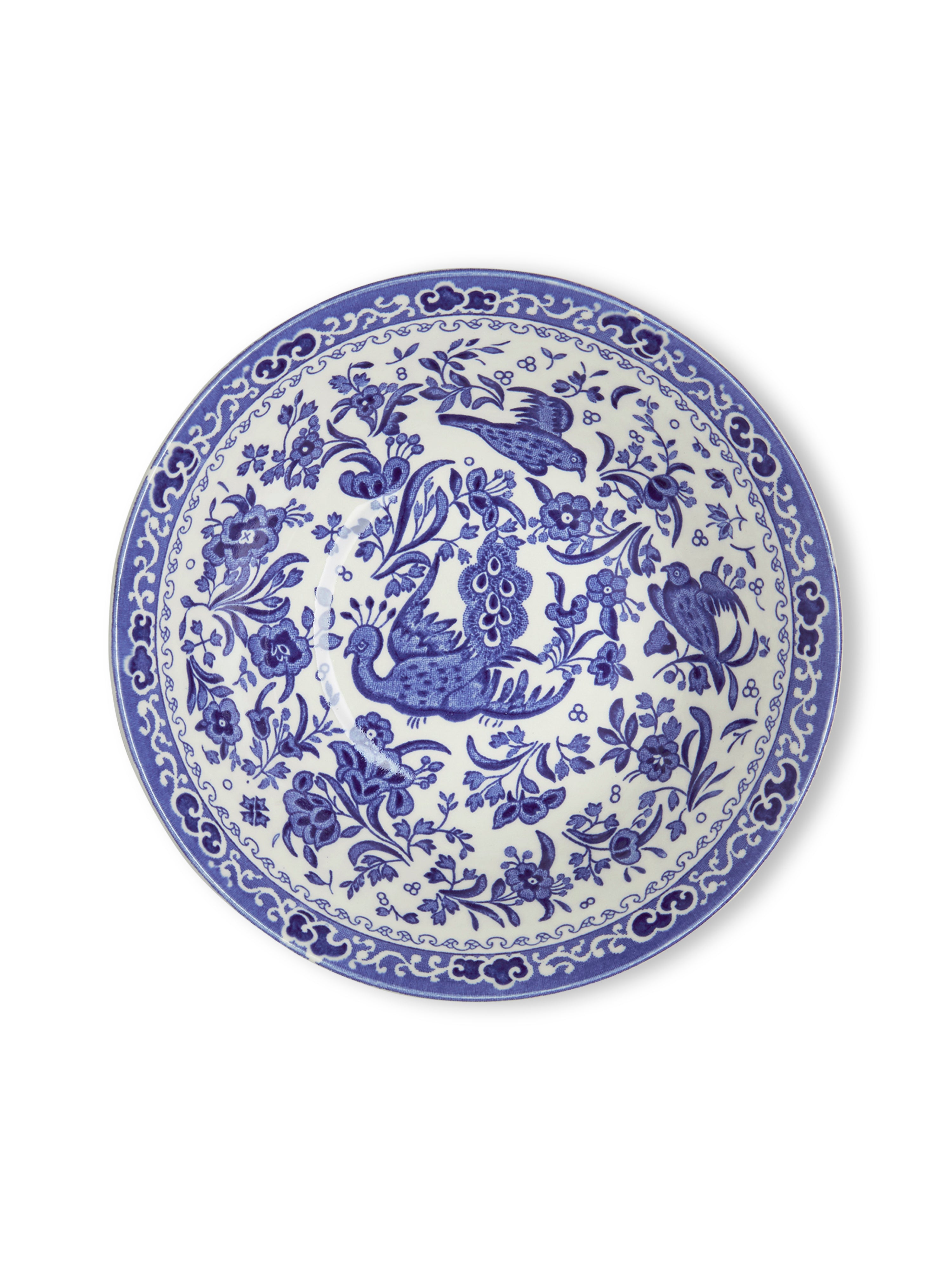Blue Regal Peacock Tea Saucer – Burleigh