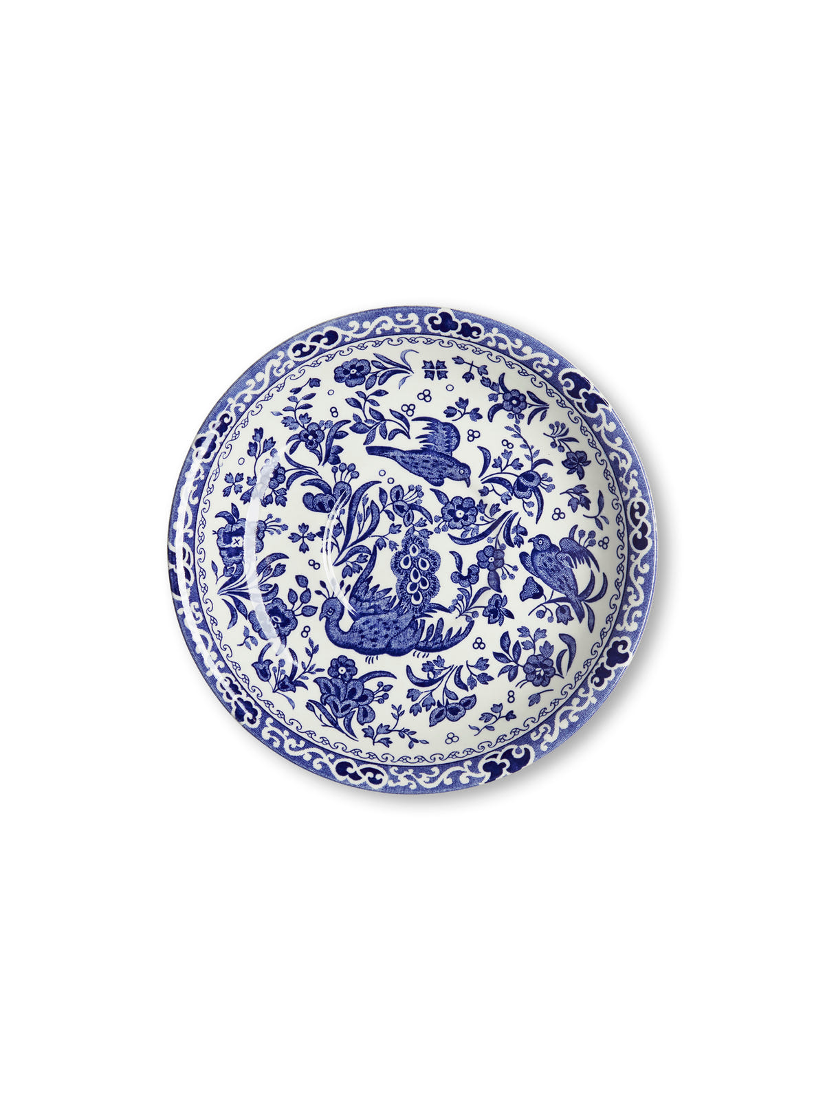 Blue Regal Peacock Breakfast Saucer