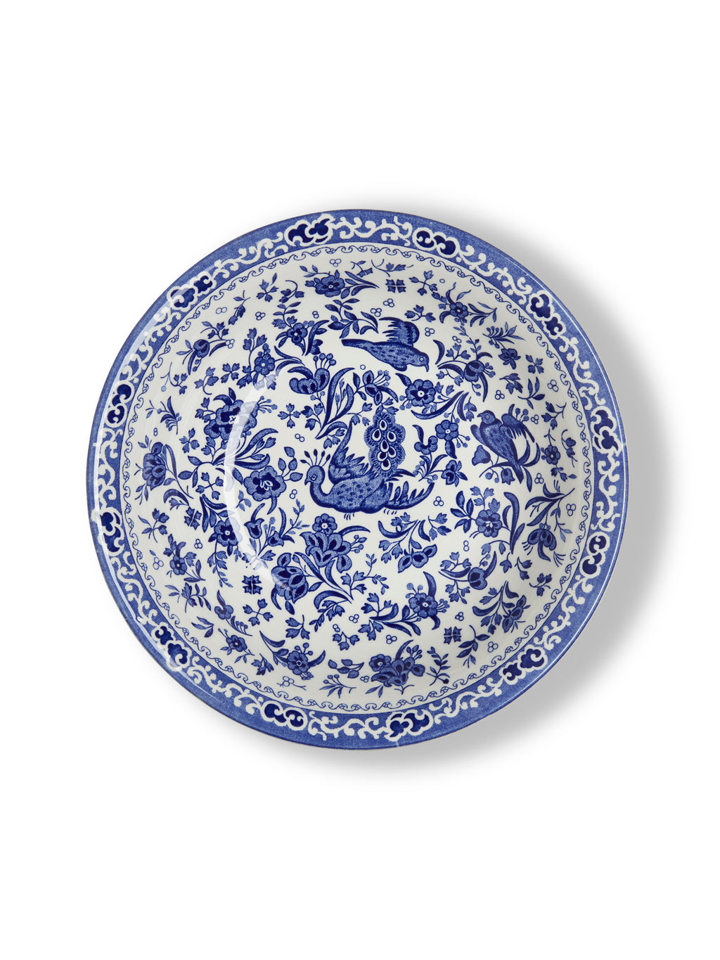 Blue Regal Peacock Pudding / Soup Bowl 20.5cm/8"