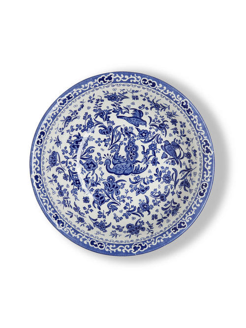 Blue Regal Peacock Pudding / Soup Bowl 20.5cm/8"