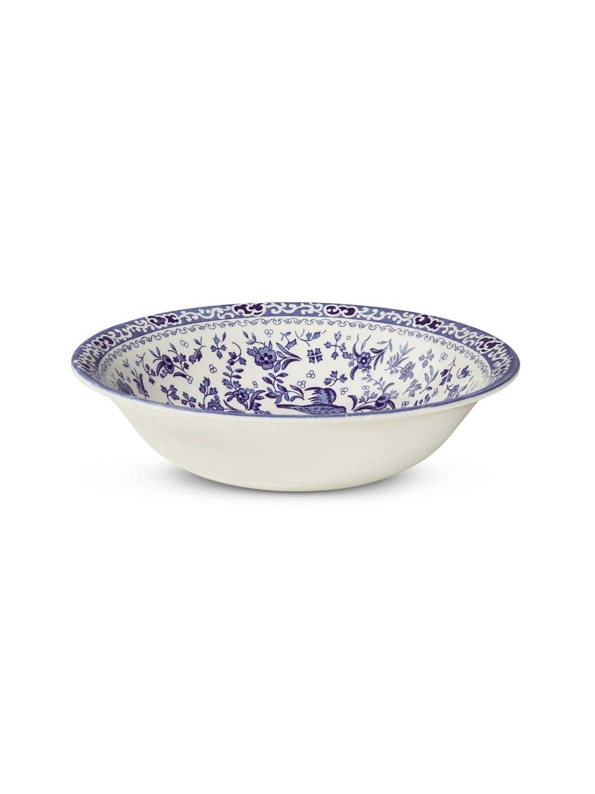 Blue Regal Peacock Pudding / Soup Bowl 20.5cm/8"