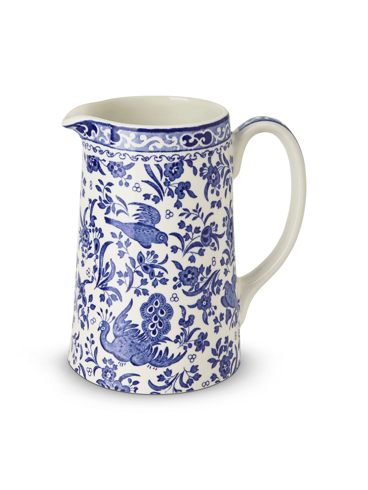Blue Regal Peacock Medium Tankard Jug 568ml/1pt