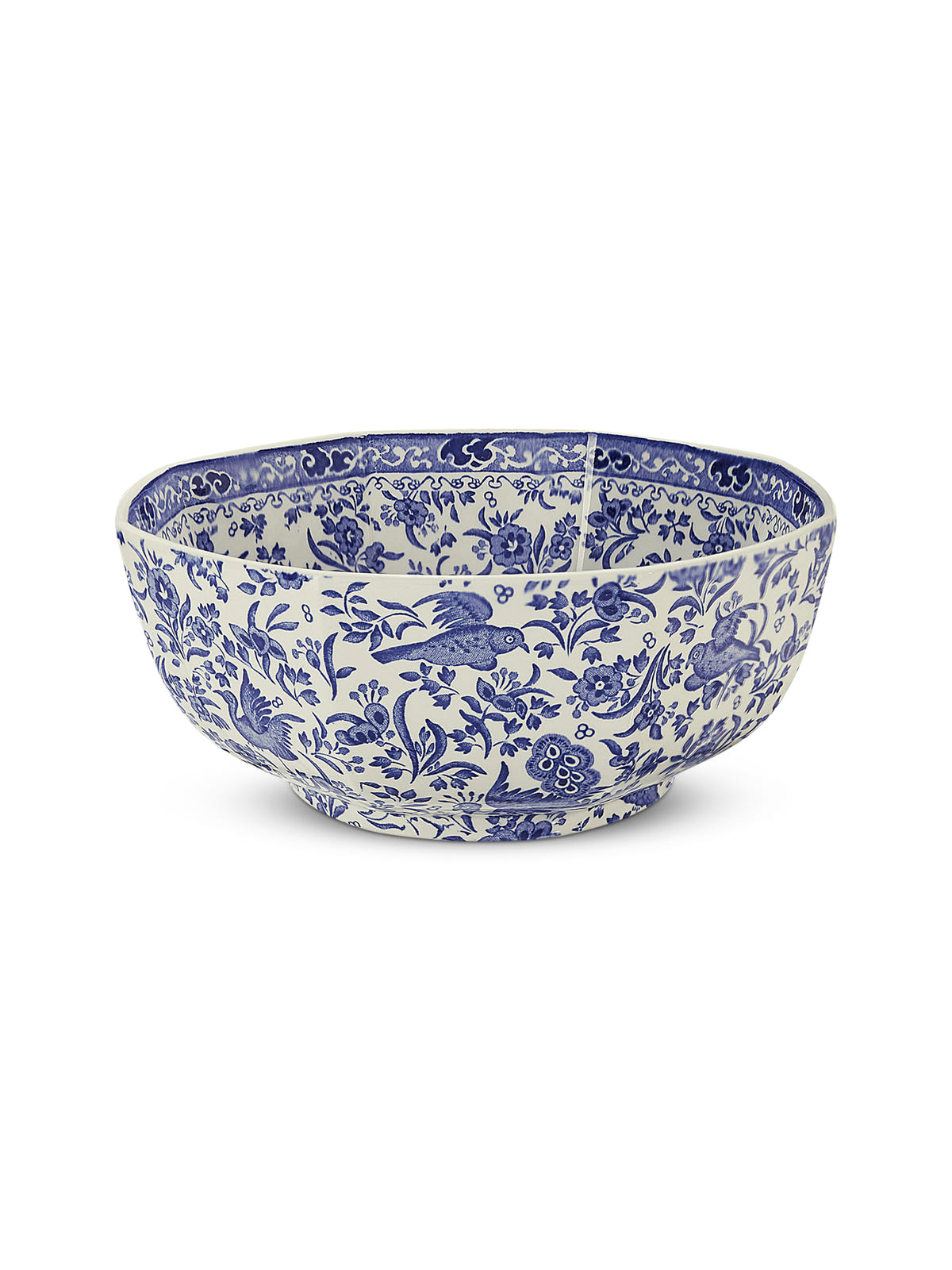 Blue Regal Peacock Octagonal Bowl Medium 20.5cm/8"