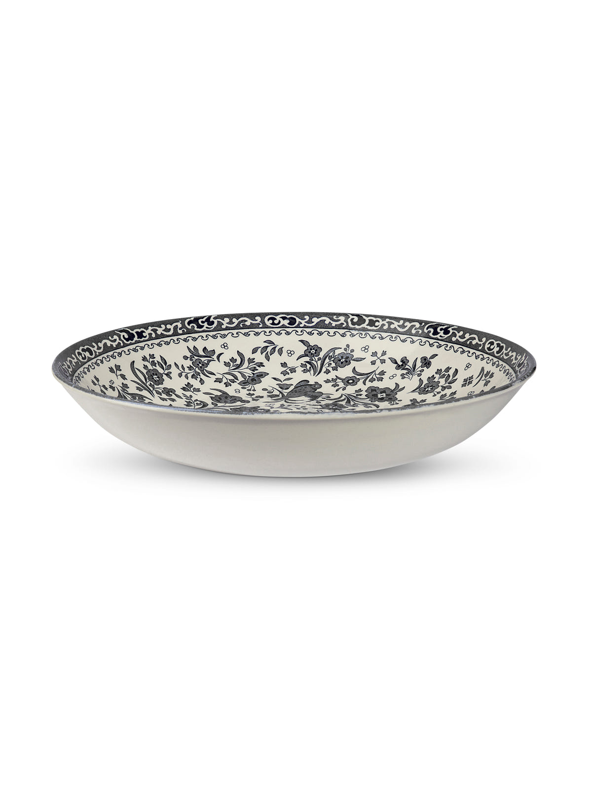 Black Regal Peacock Pasta Bowl 23cm/9"