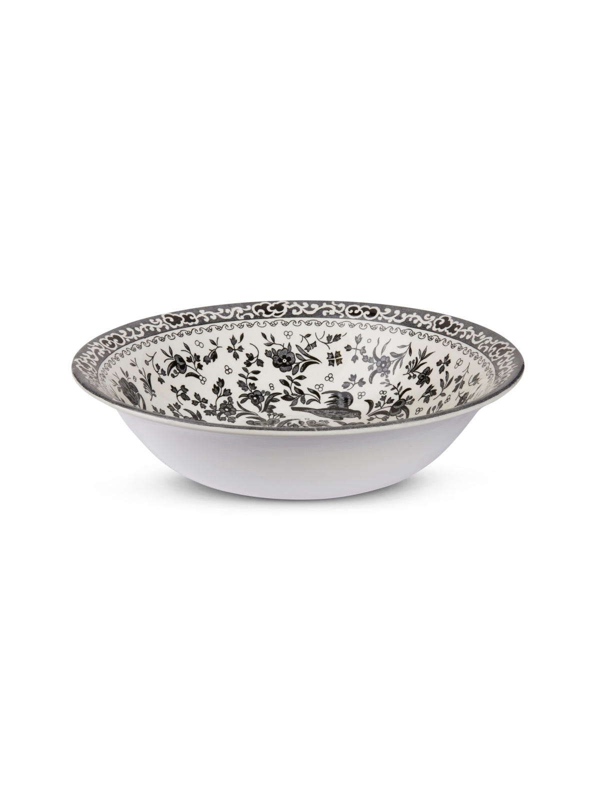 Black Regal Peacock Pudding / Soup Bowl 20.5cm/8"
