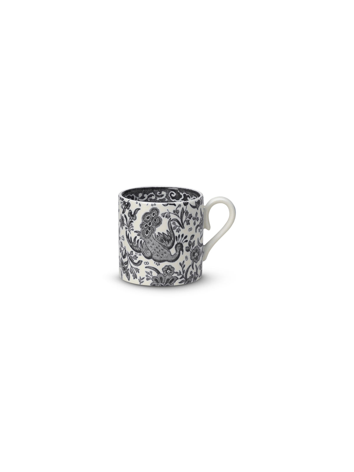 Black Regal Peacock Mini Mug