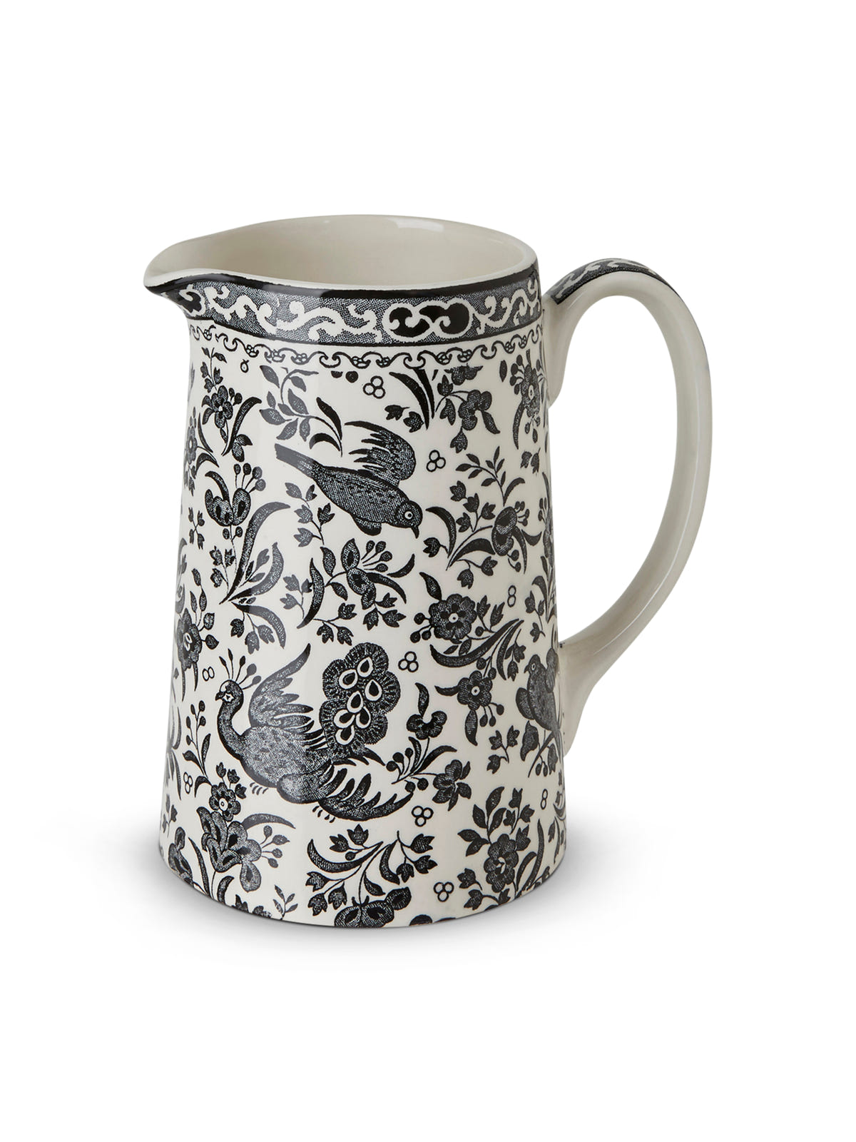 Black Regal Peacock Medium Tankard Jug 568ml/1pt