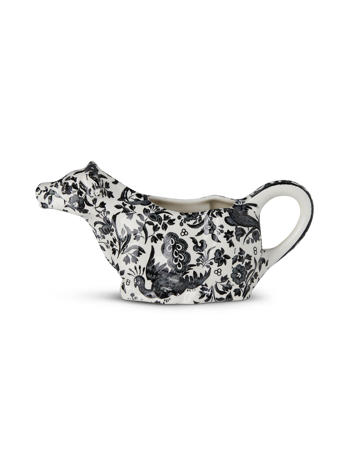 Black Regal Peacock Cow Creamer 150ml/0.25pt Gift Boxed