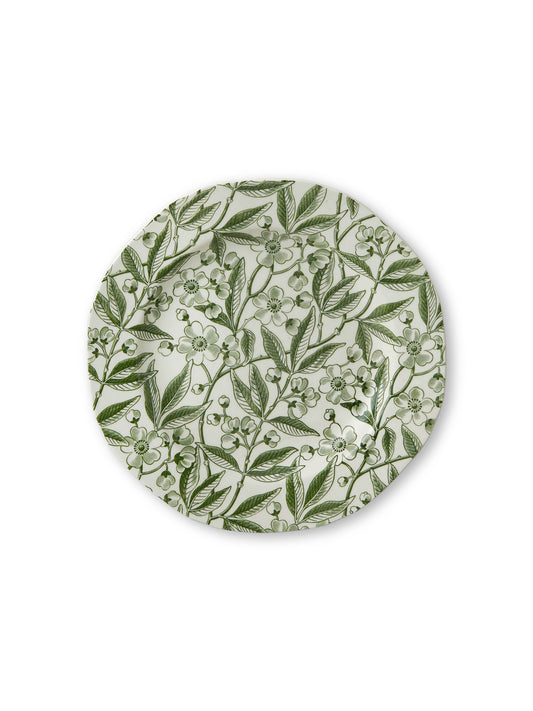 Green Prunus Plate 19cm