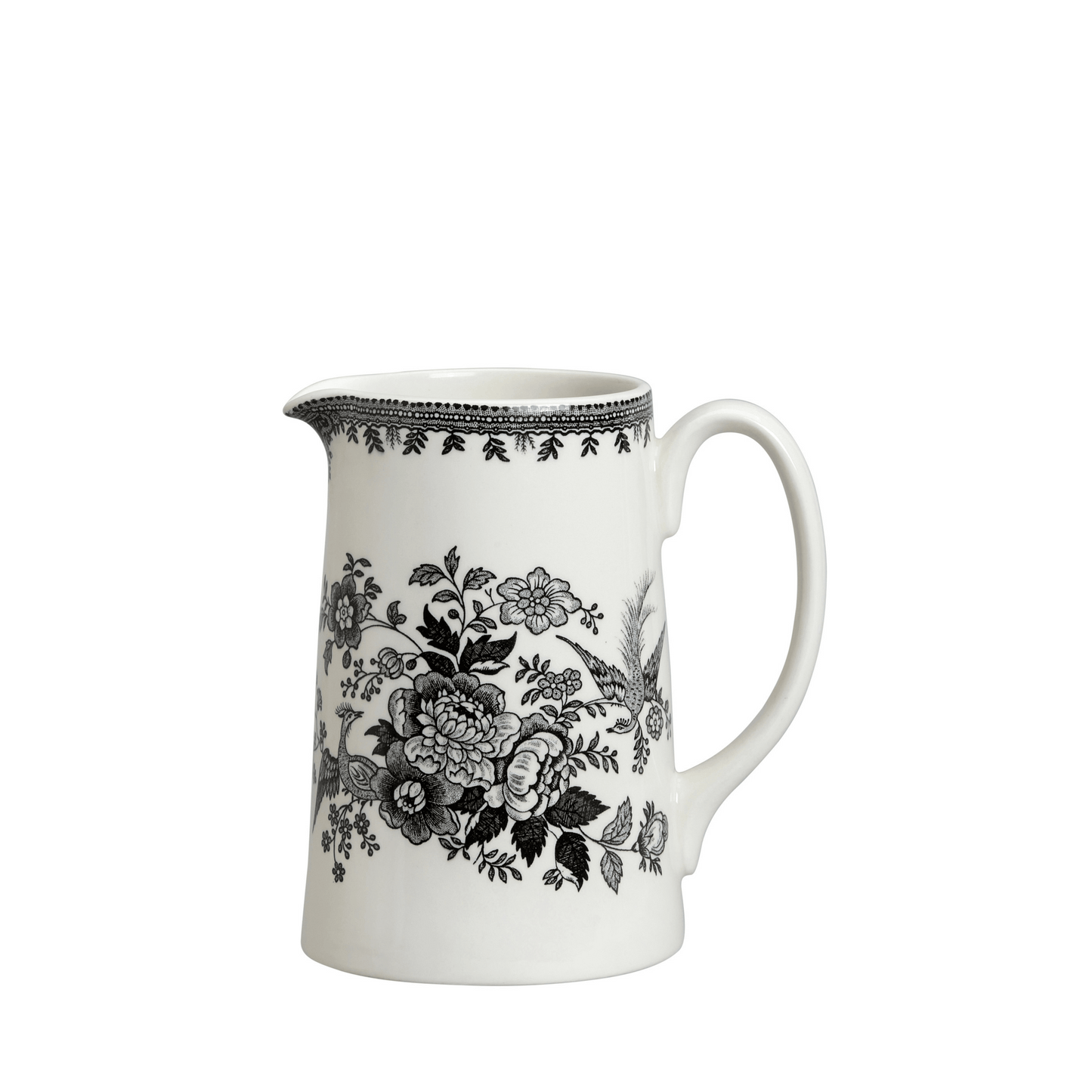 Black & White Asiatic Pheasants Medium Tankard Jug 568ml/1pt