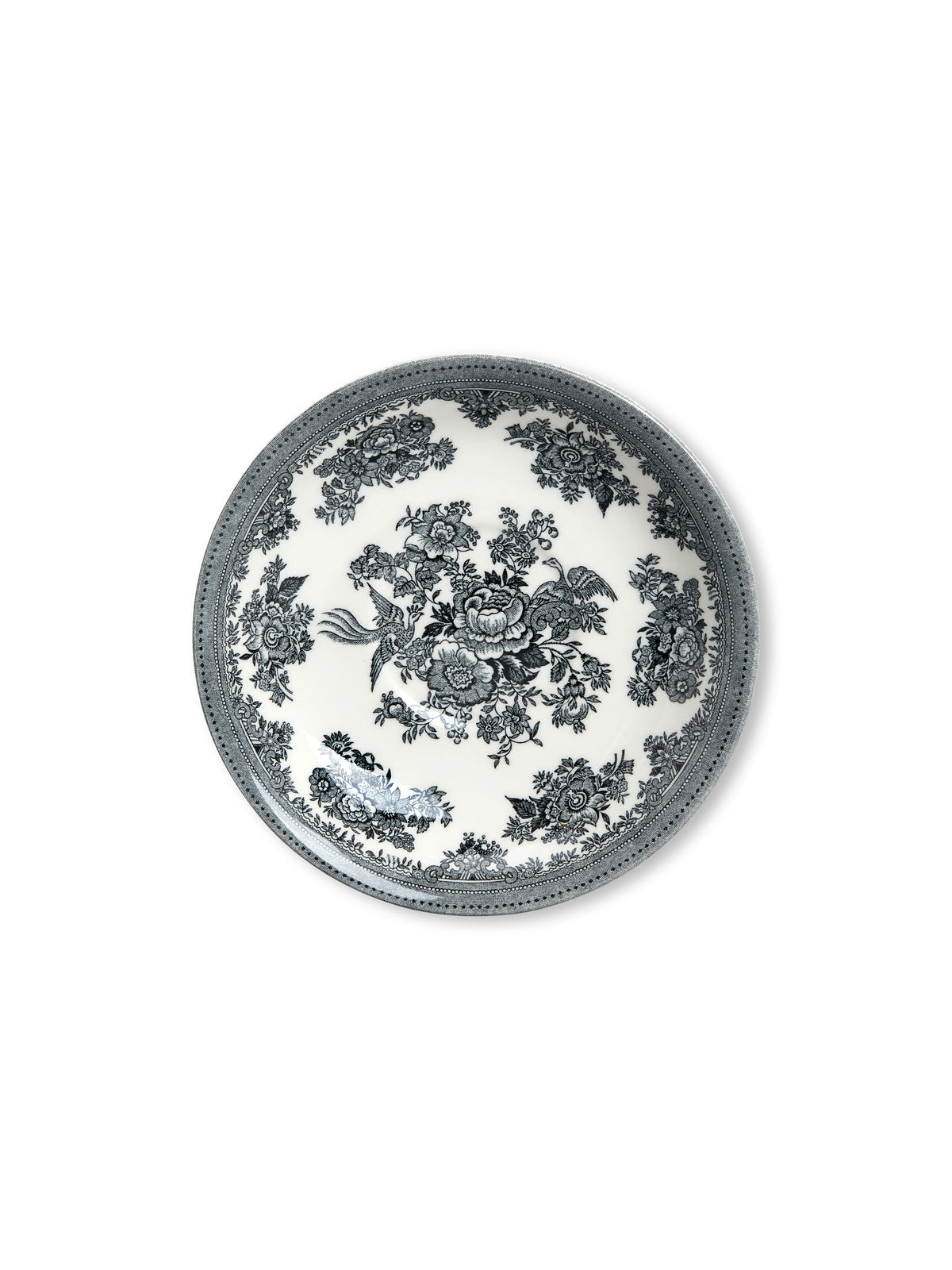 Black & White Asiatic Pheasants Breakfast Saucer